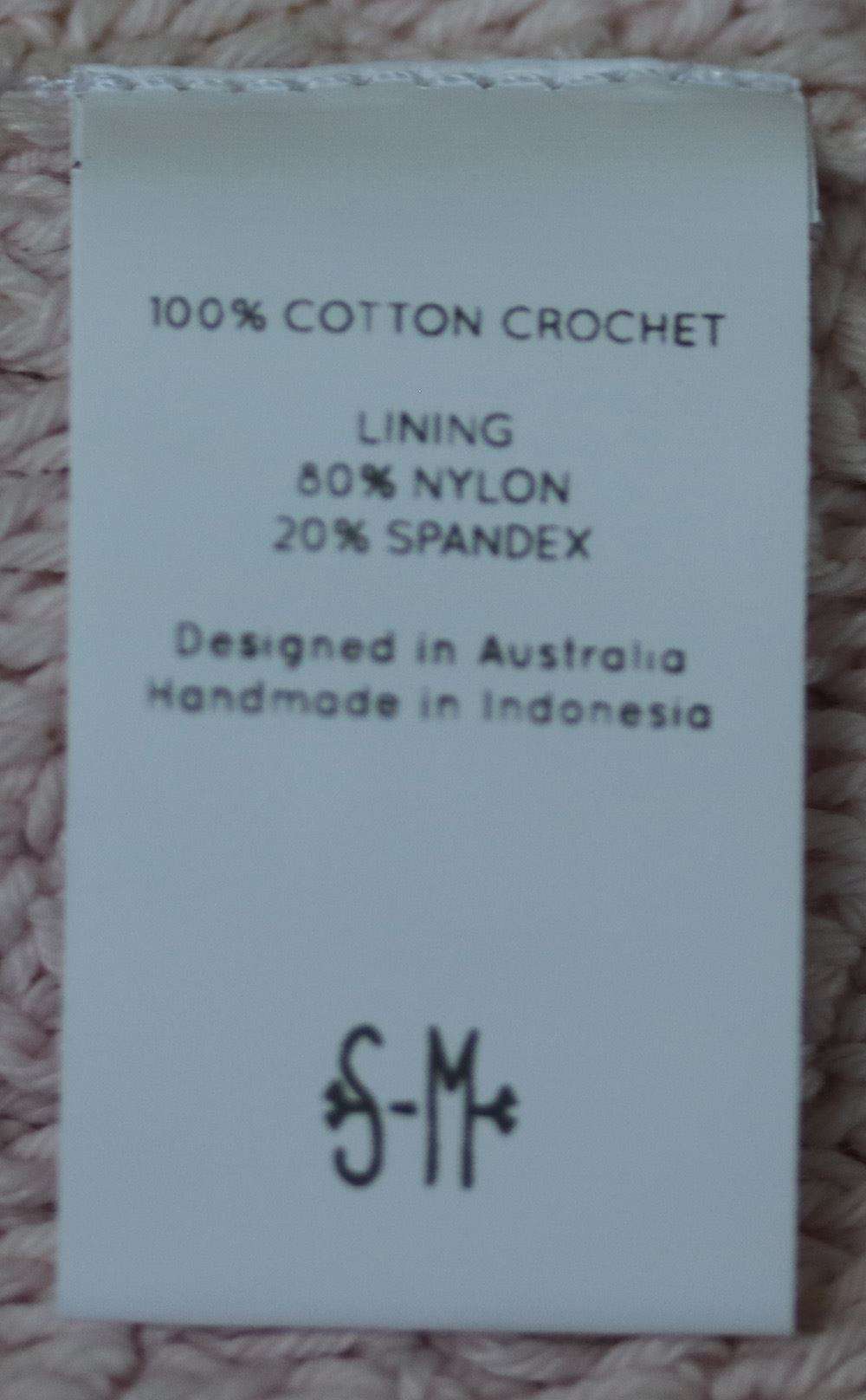 SHE MADE ME SITA CROCHET MINI DRESS SMALL - Image 5