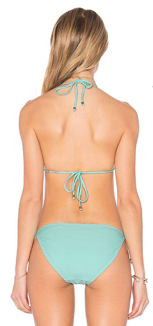 SHOSHANNA RUFFLE HALTER TRIANGLE BIKINI MEDIUM - Image 2