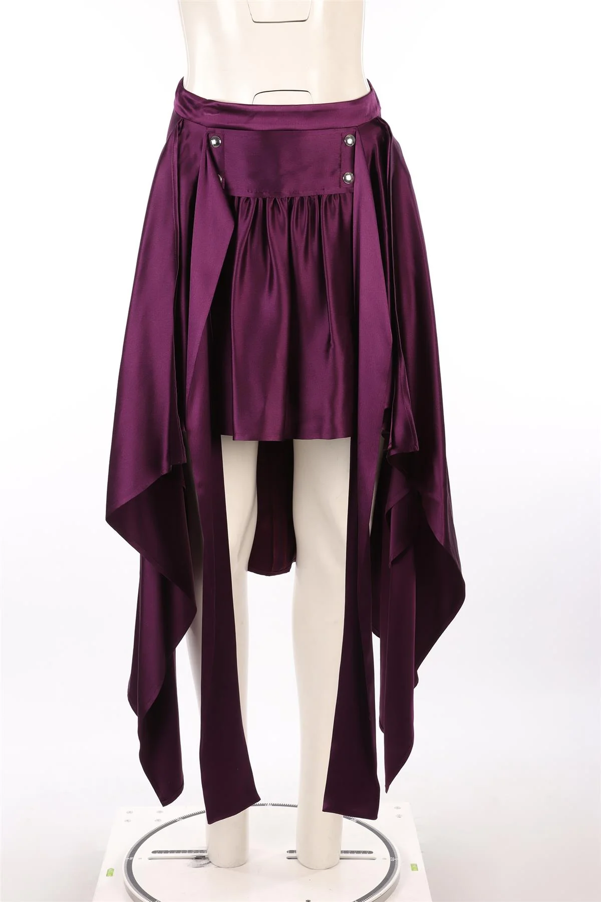 SIES MARJAN PURPLE SILK MIDI SKIRT US 4 UK 8 - Image 2
