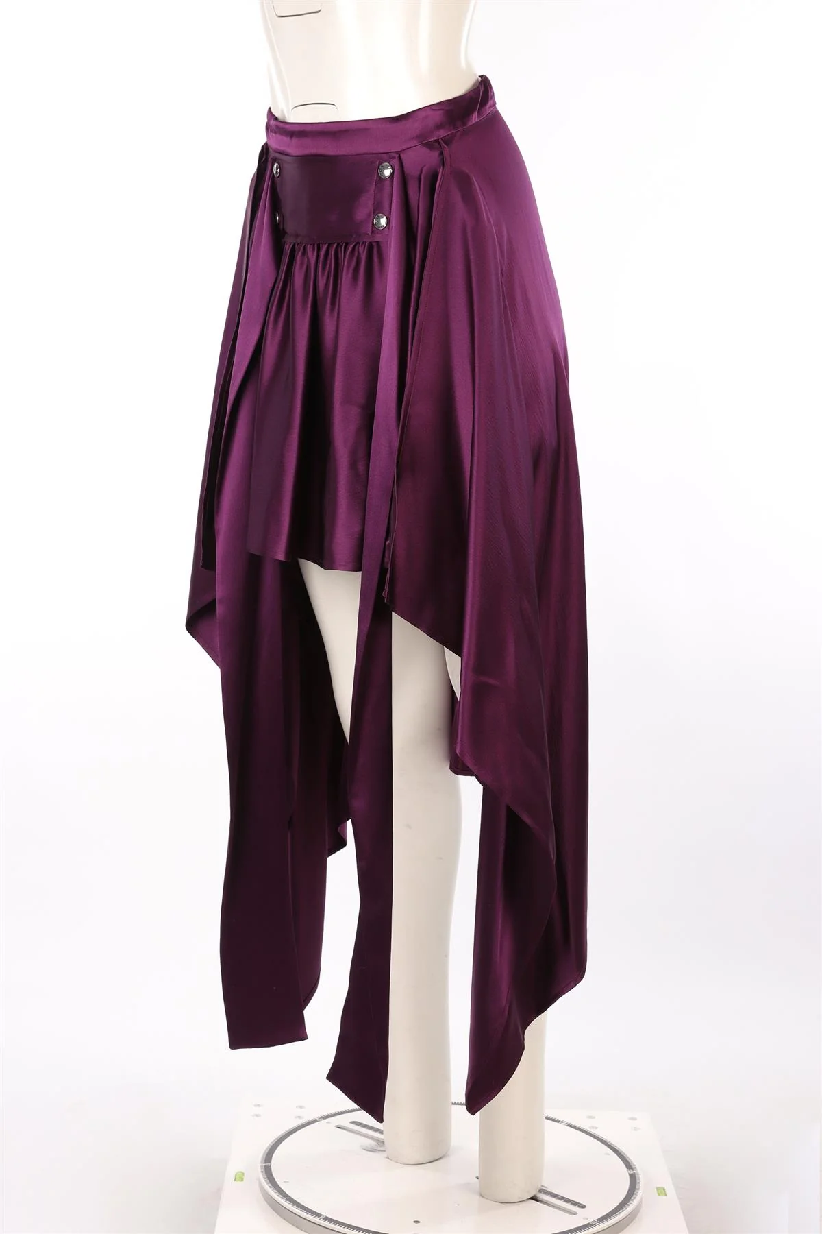 SIES MARJAN PURPLE SILK MIDI SKIRT US 4 UK 8 - Image 3