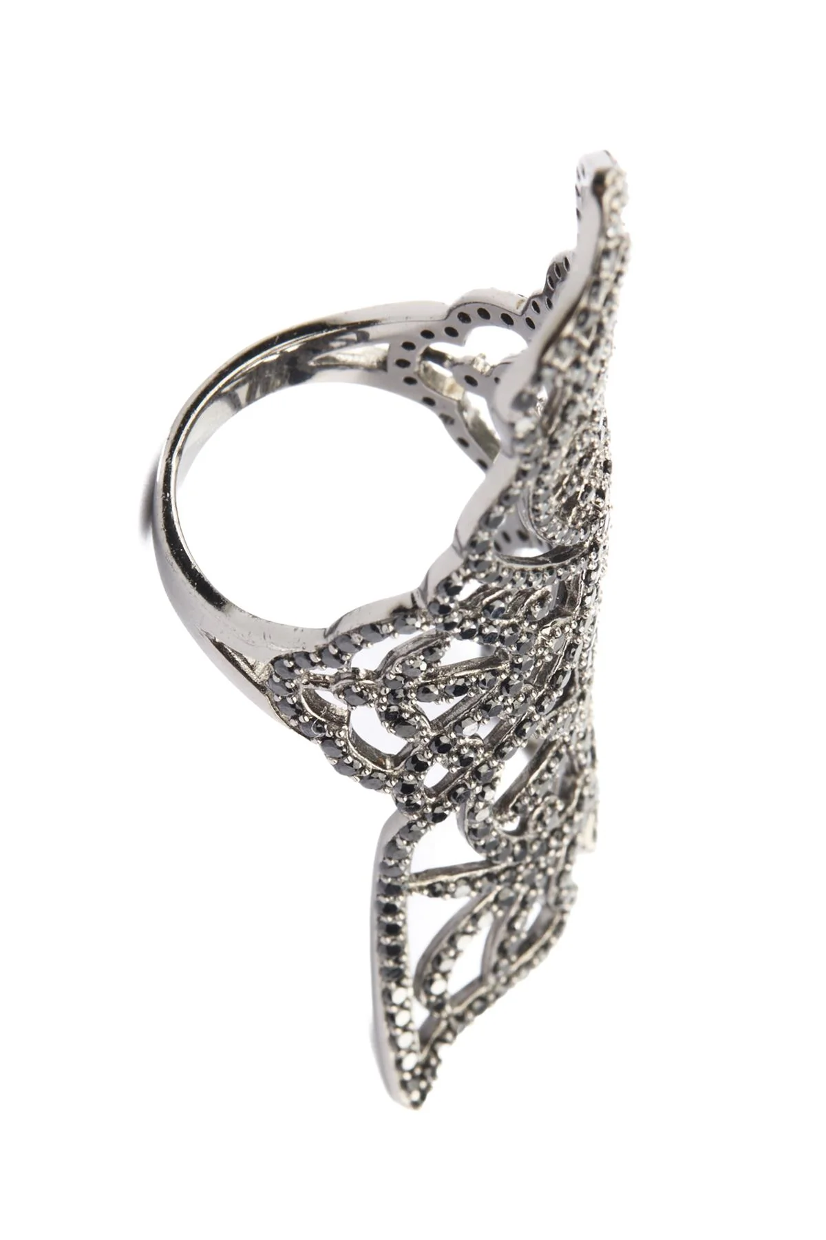 SILVER ARMOUR RING SIZE M 1/2 - Image 8