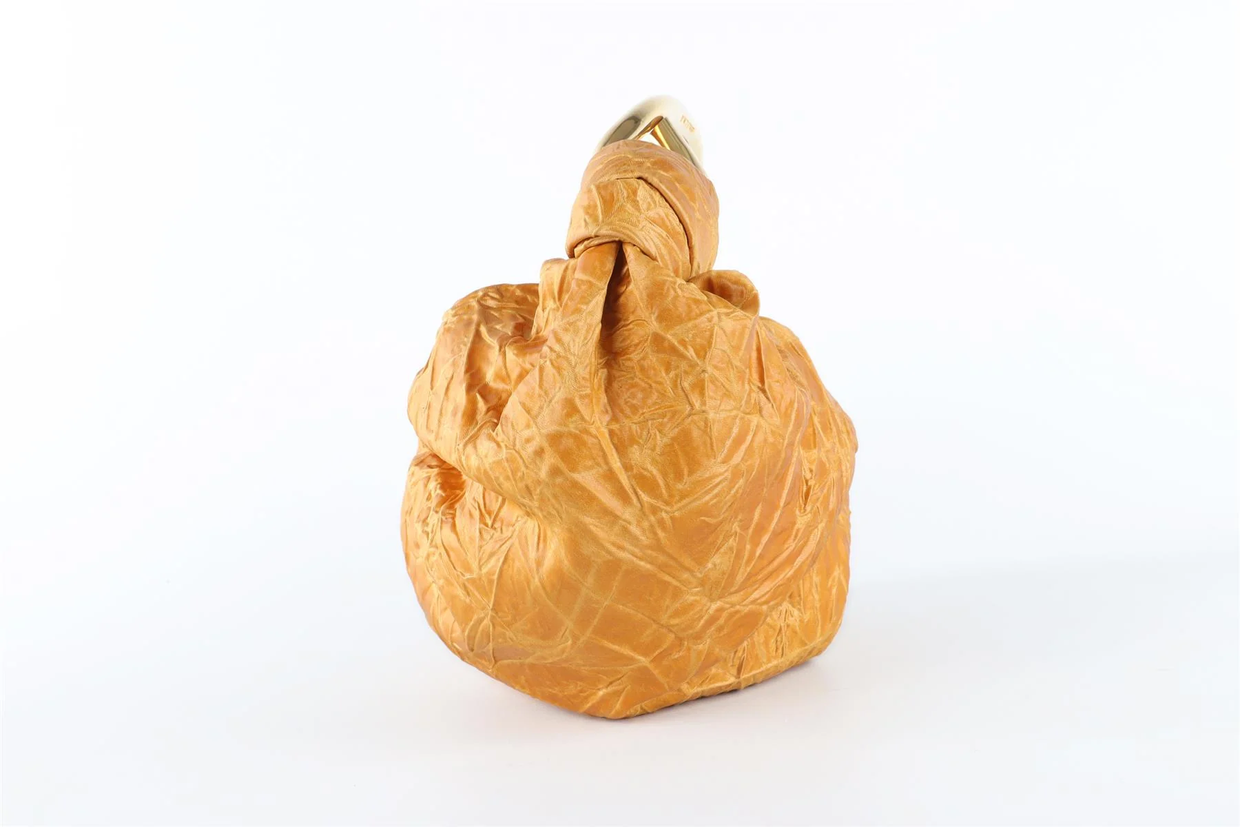 SILVIA TCHERASSI GOLD SOFIA SMALL SATIN TOTE BAG - Image 5
