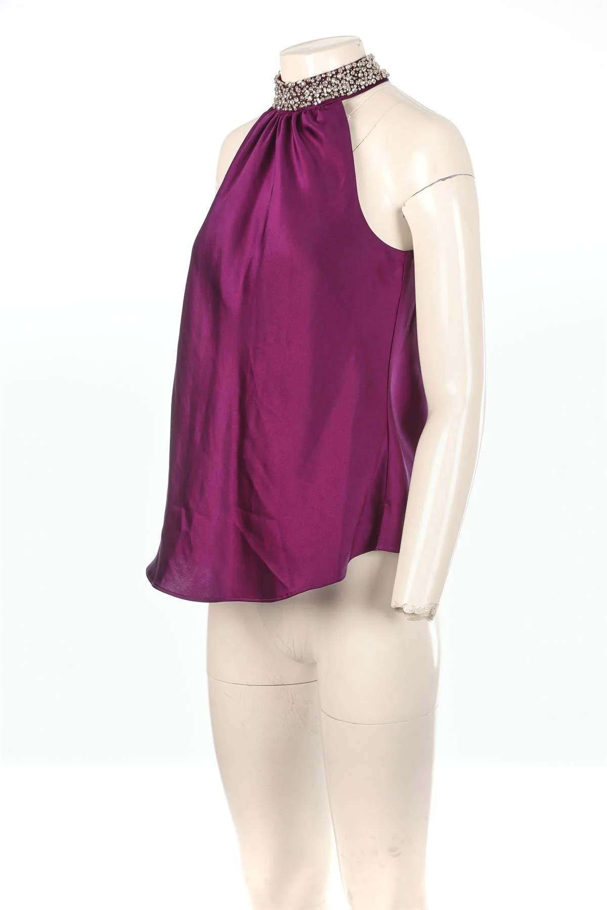 SIMKHAI PURPLE SATIN TOP XSMALL - Image 3