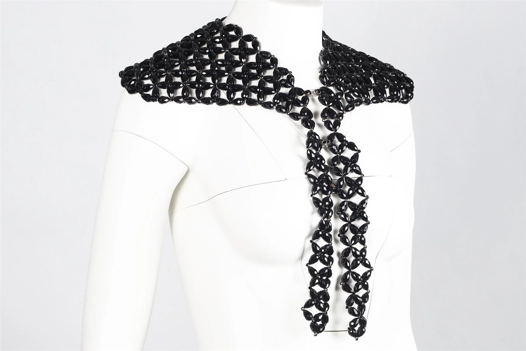 SIMONE ROCHA BLACK BEAD AND CRYSTAL COLLAR - Image 3