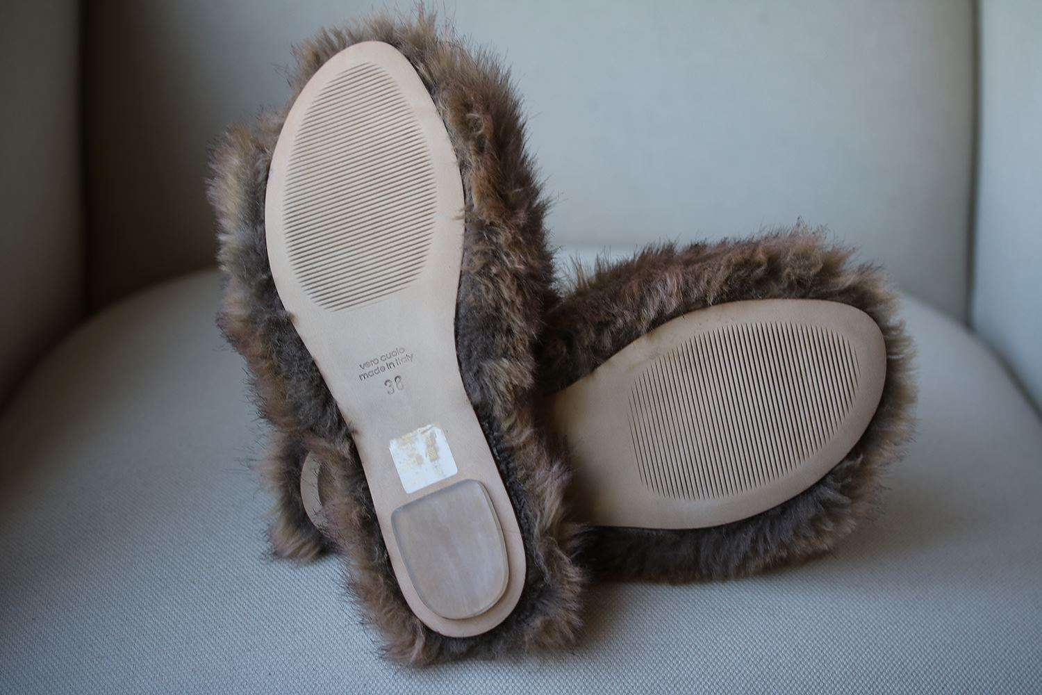 SIMONE ROCHA FAUX FUR SLIDES EU 38 UK 5 US 8 - Image 7