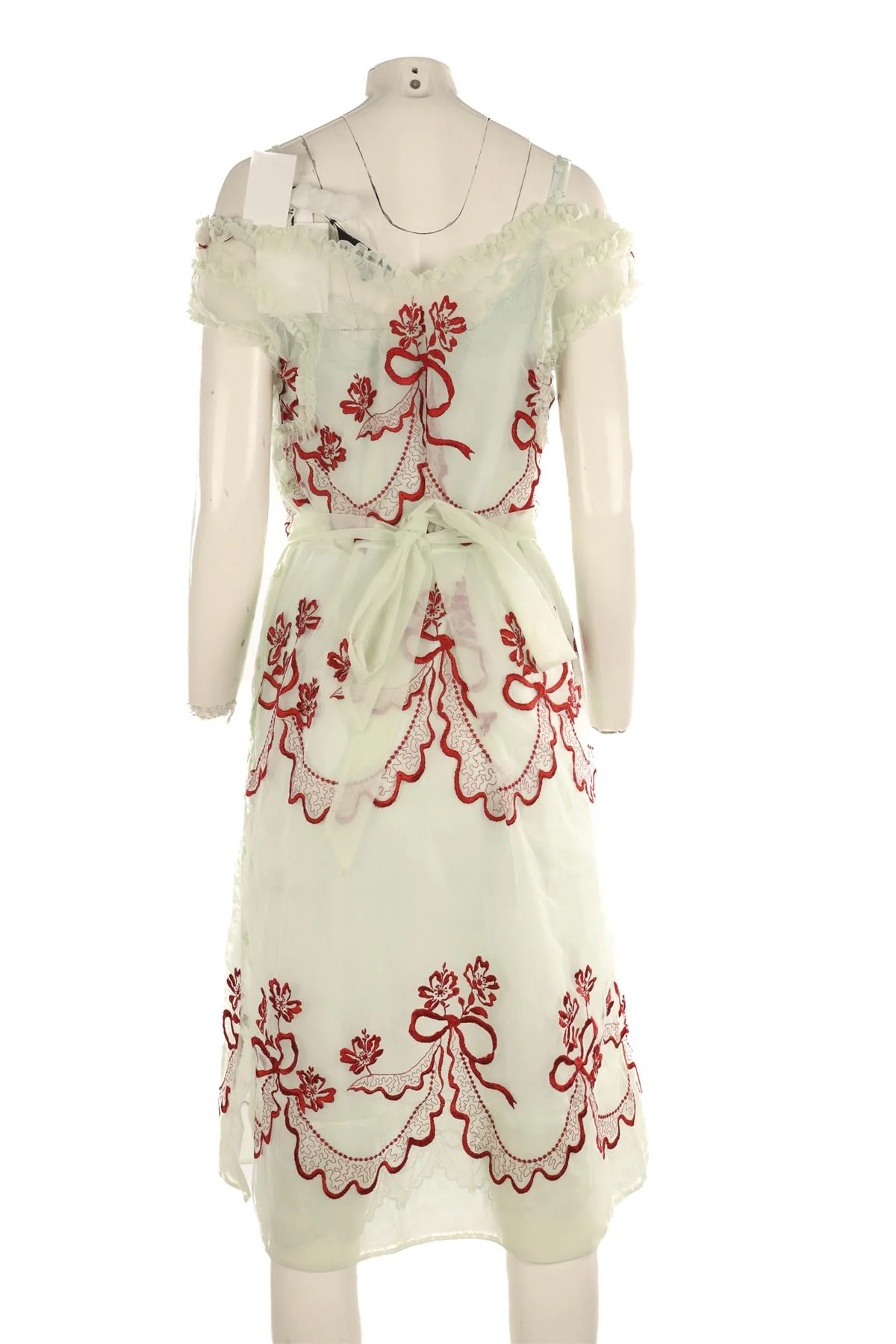 SIMONE ROCHA GREEN TULLE MIDI DRESS UK 8 - Image 4
