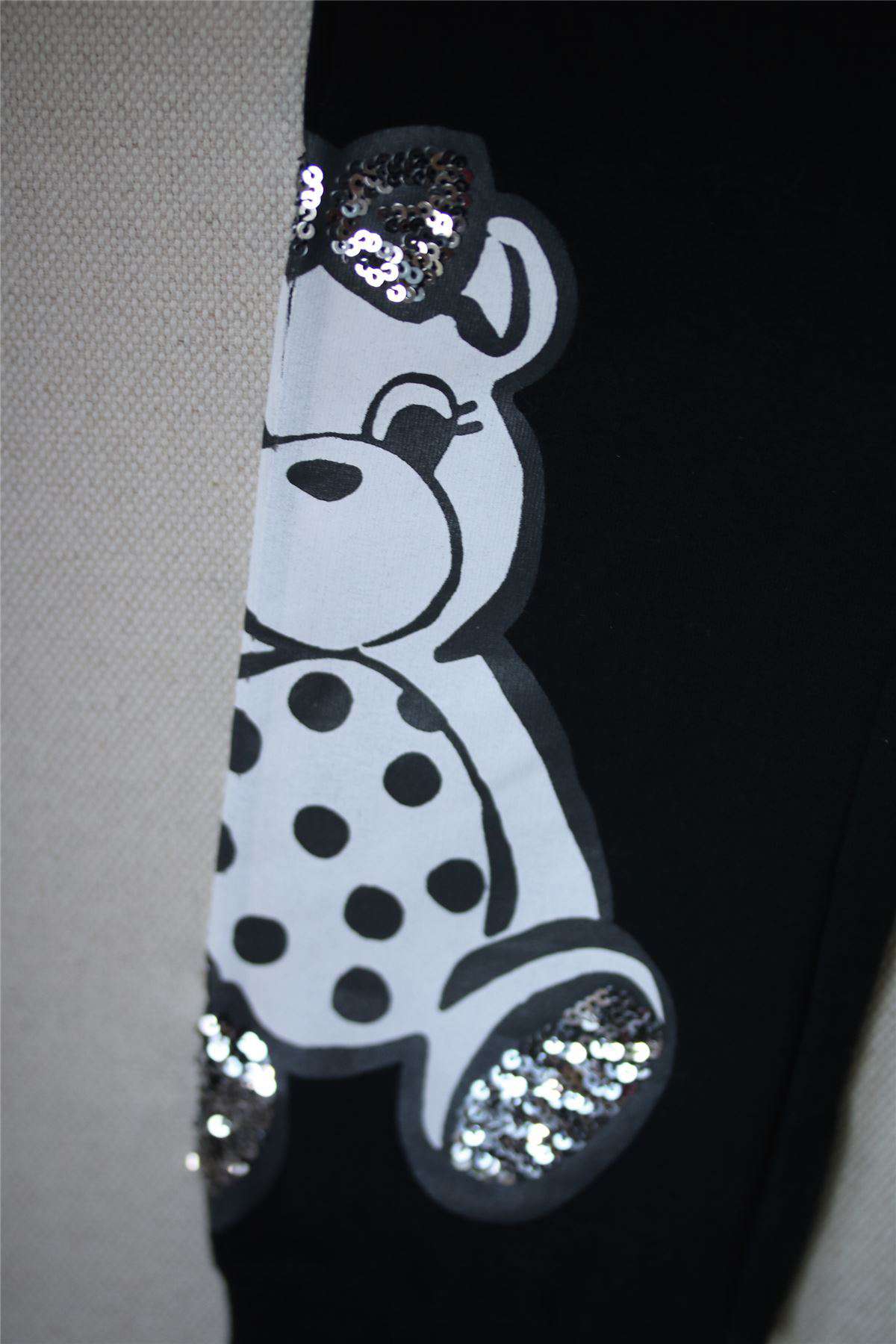 SIMONETTA GIRLS BLACK TEDDY BEAR TRACKSUIT 3 YEARS - Image 7