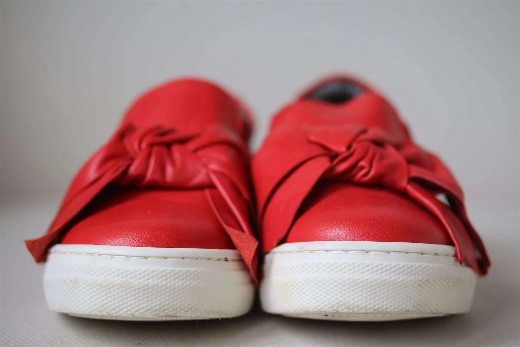 SIMONETTA GIRLS RED LEATHER SLIP-ON SHOES EU 26 UK 8.5 - Image 2