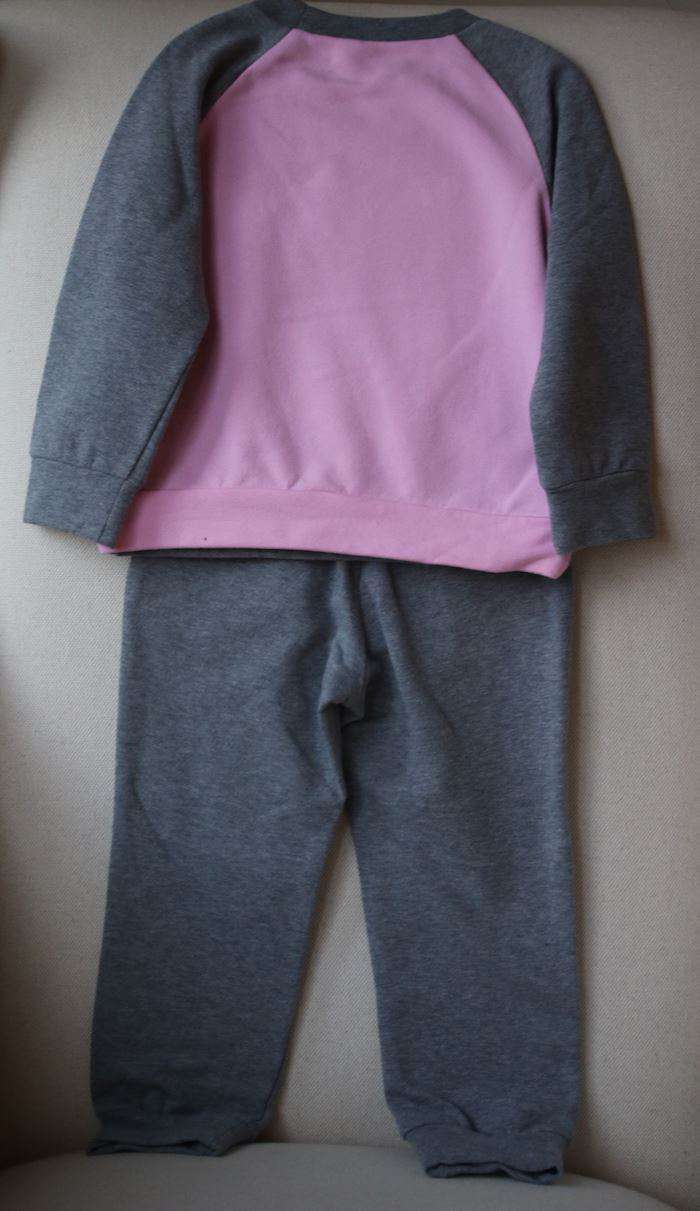 SIMONETTA MINI GIRLS GREY & PINK TRACKSUIT 4 YEARS - Image 4