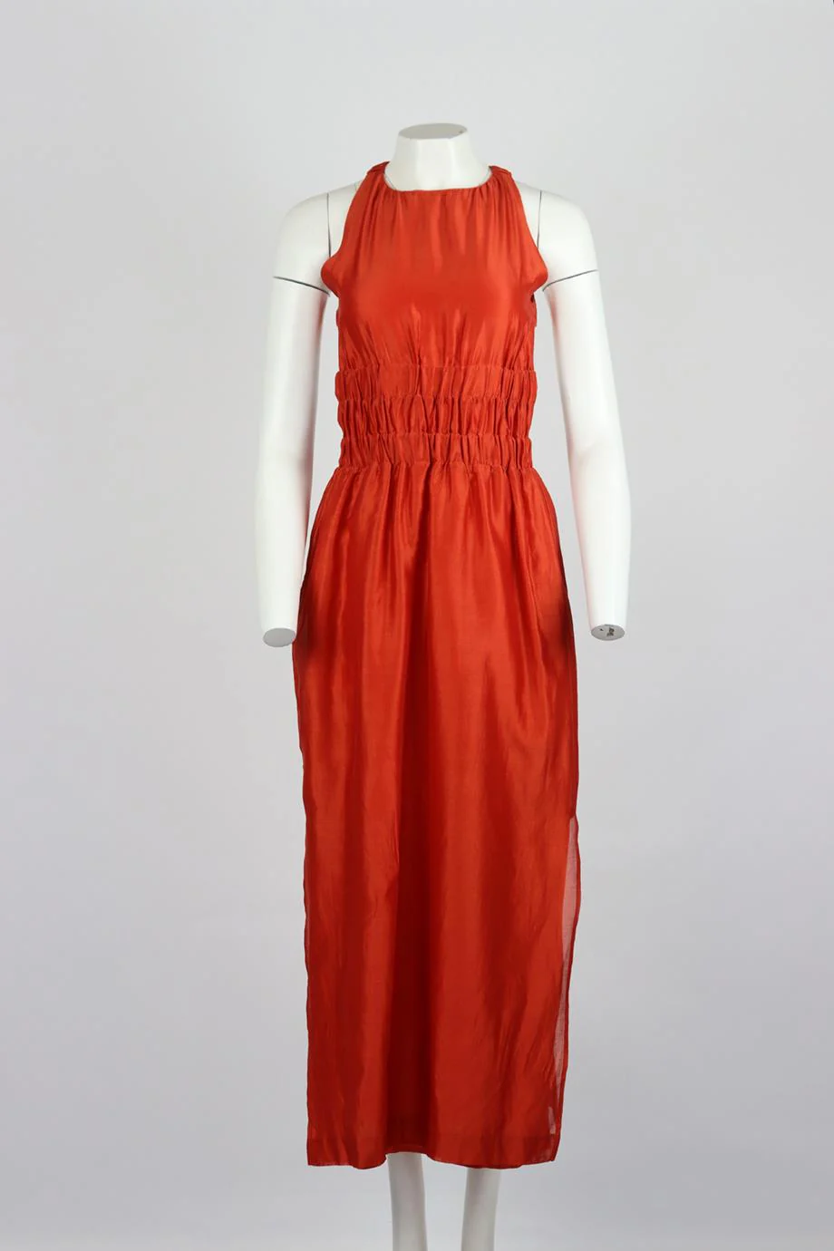 SIR. CUTOUT COTTON AND SILK BLEND MIDI DRESS UK 8 - Image 2