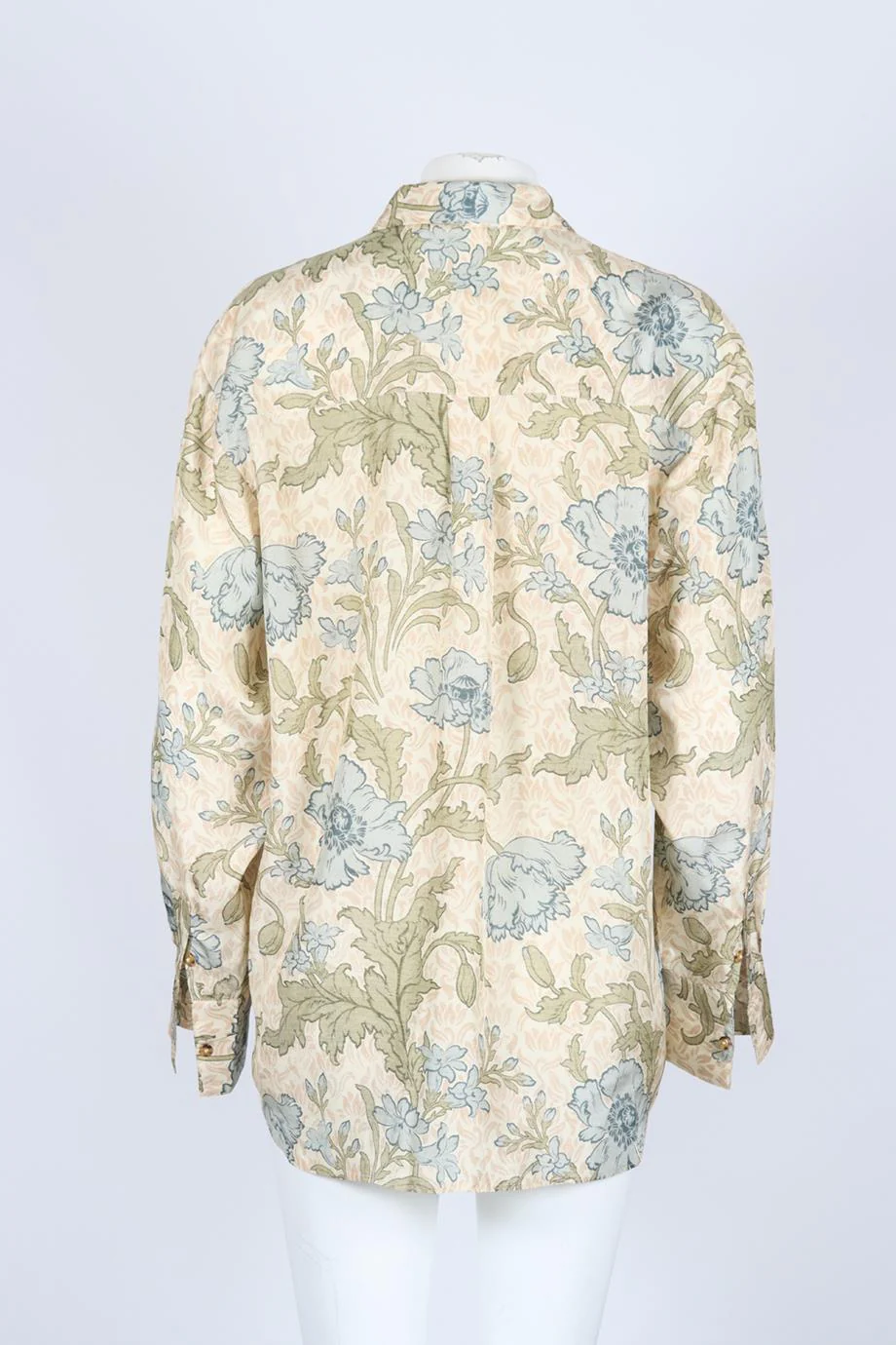 SIR. OVERSIZED FLORAL PRINT SILK SHIRT UK 6 - Image 4