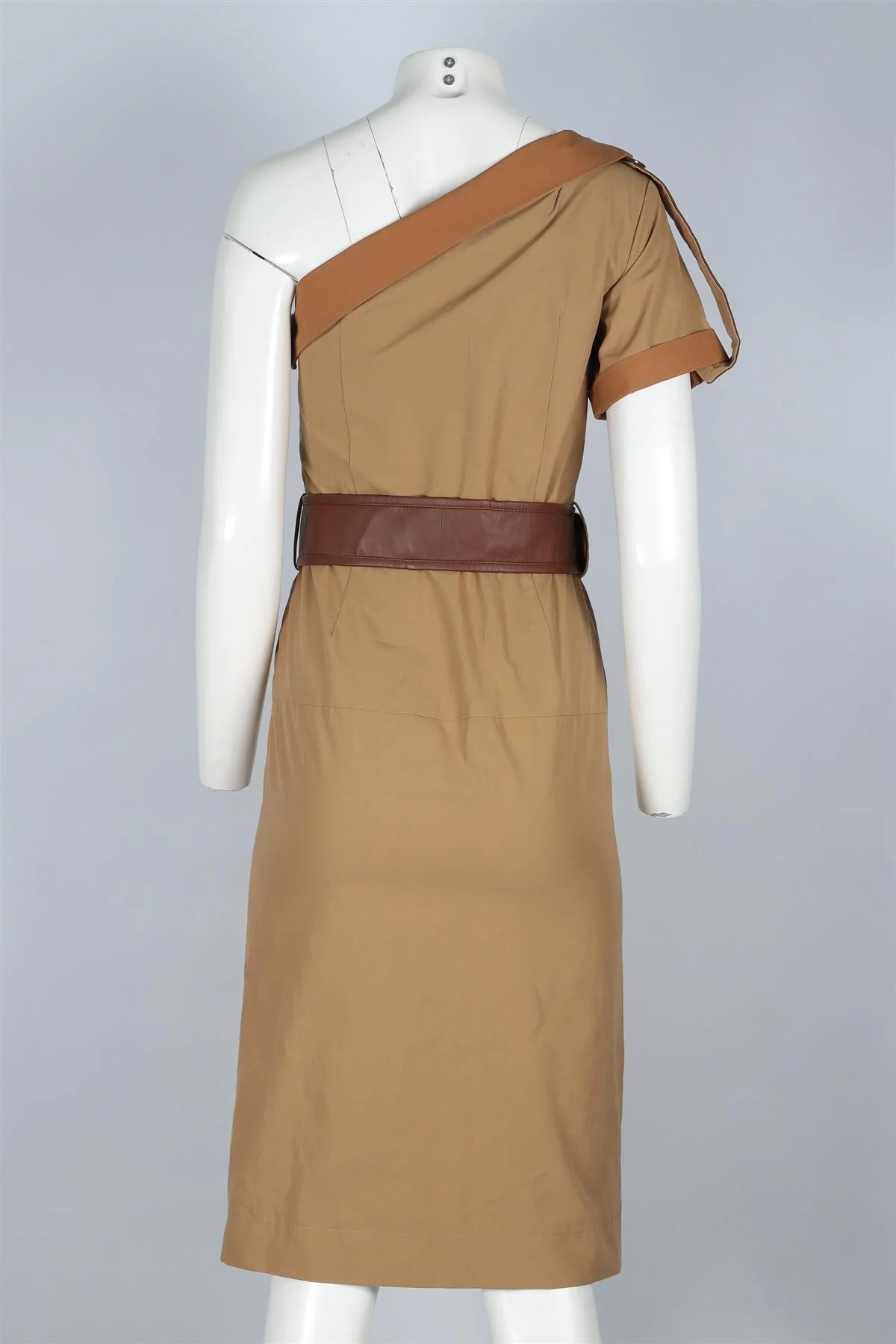 SKIIM BROWN COTTON MINI DRESS FR 36 UK 8 - Image 4