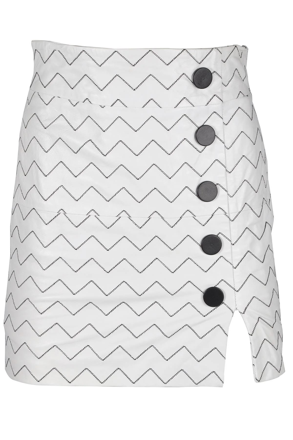 SKIIM LEATHER MINI SKIRT FR 36 UK 8
