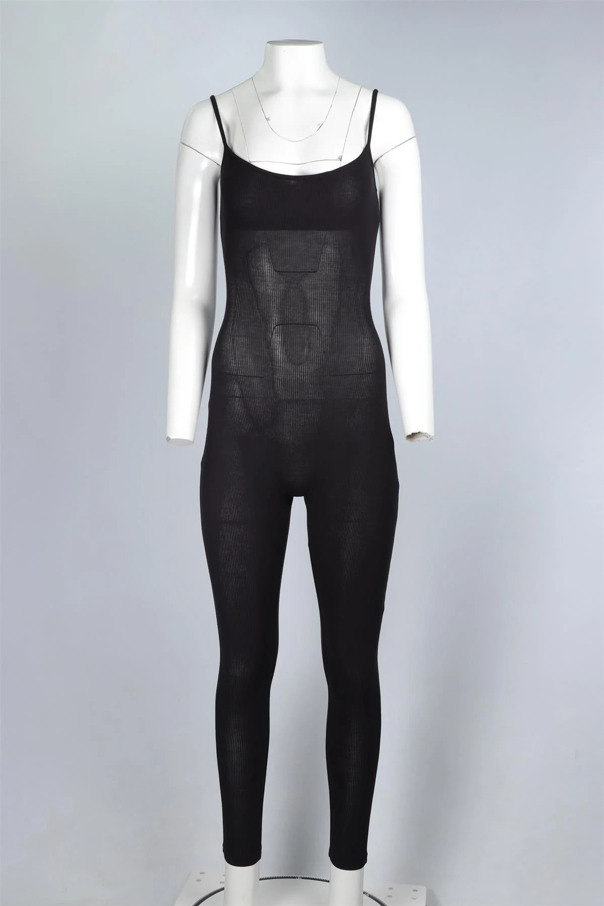 SKIMS BLACK JERSEY JUMPSUIT XXSMALL - Image 2