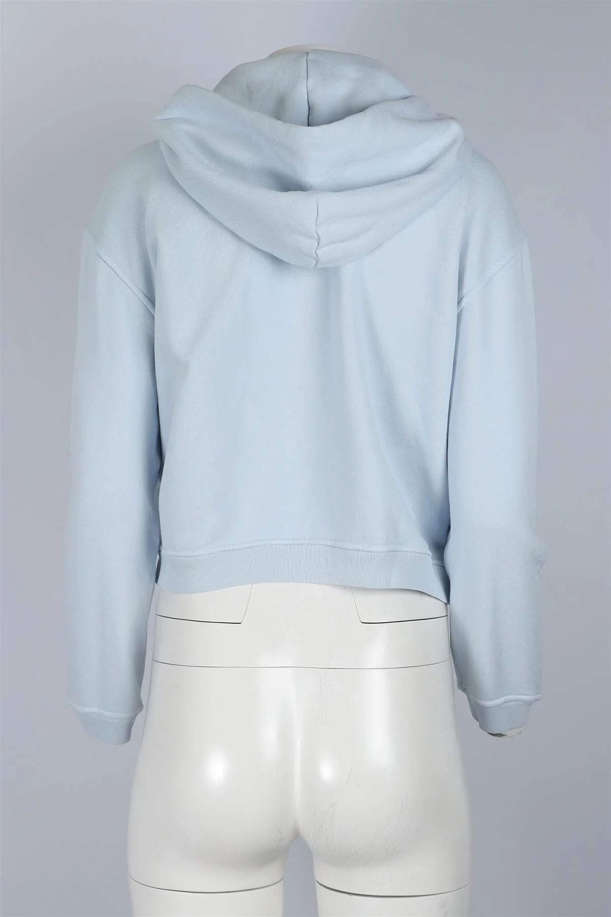 SKIMS BLUE COTTON HOODIE MEDIUM - Image 4