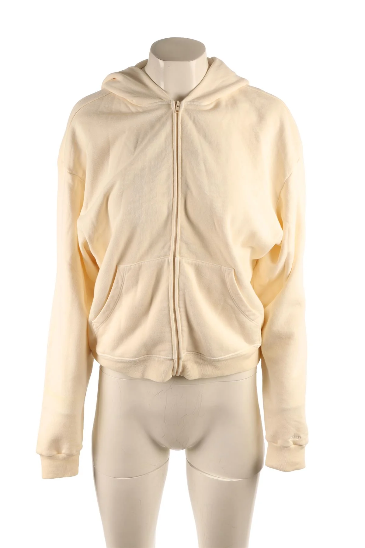 SKIMS CREAM COTTON HOODIE SMALL - Image 2