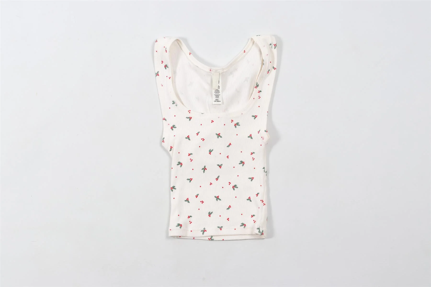 SKIMS CREAM COTTON TOP XXSMALL - Image 2