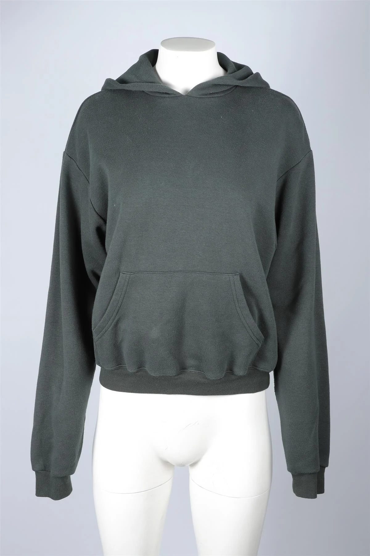 SKIMS GREEN COTTON HOODIE SMALL - Image 2