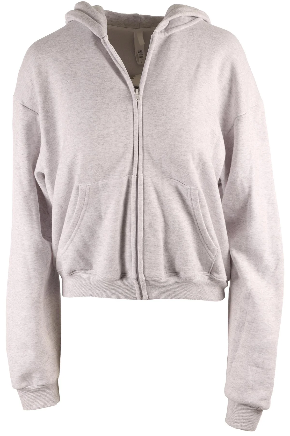 SKIMS GREY COTTON HOODIE SMALL