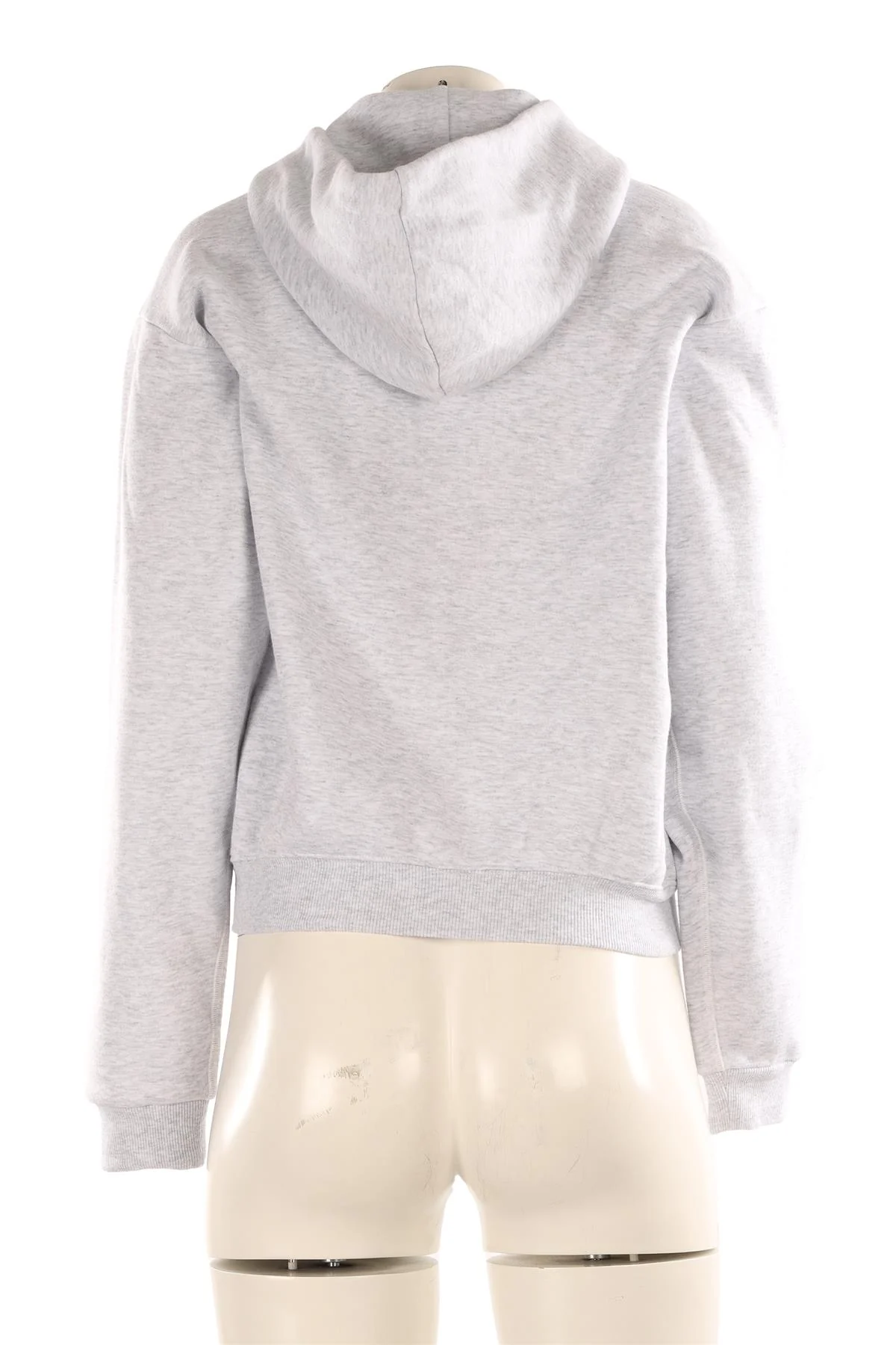 SKIMS GREY COTTON HOODIE SMALL - Image 4