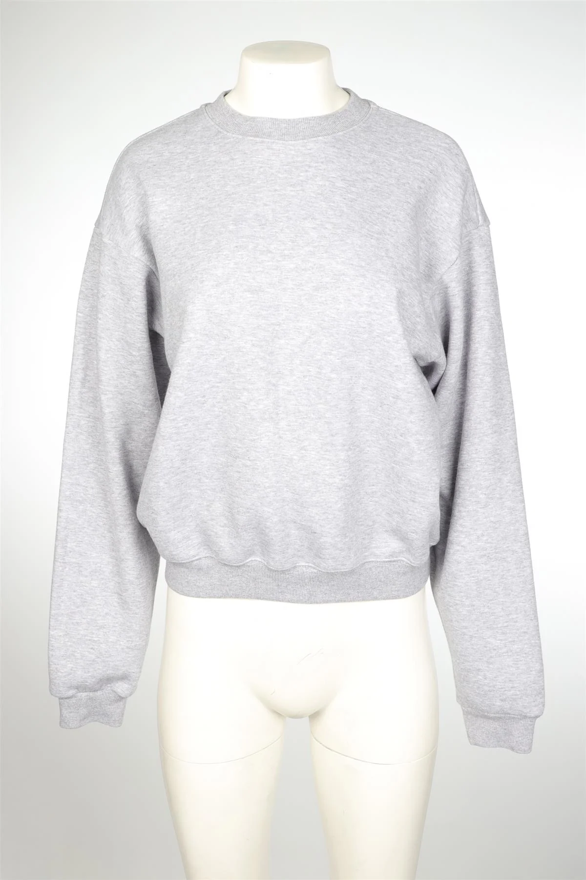 SKIMS GREY COTTON SWEATSHIRT MEDIUM - Image 2