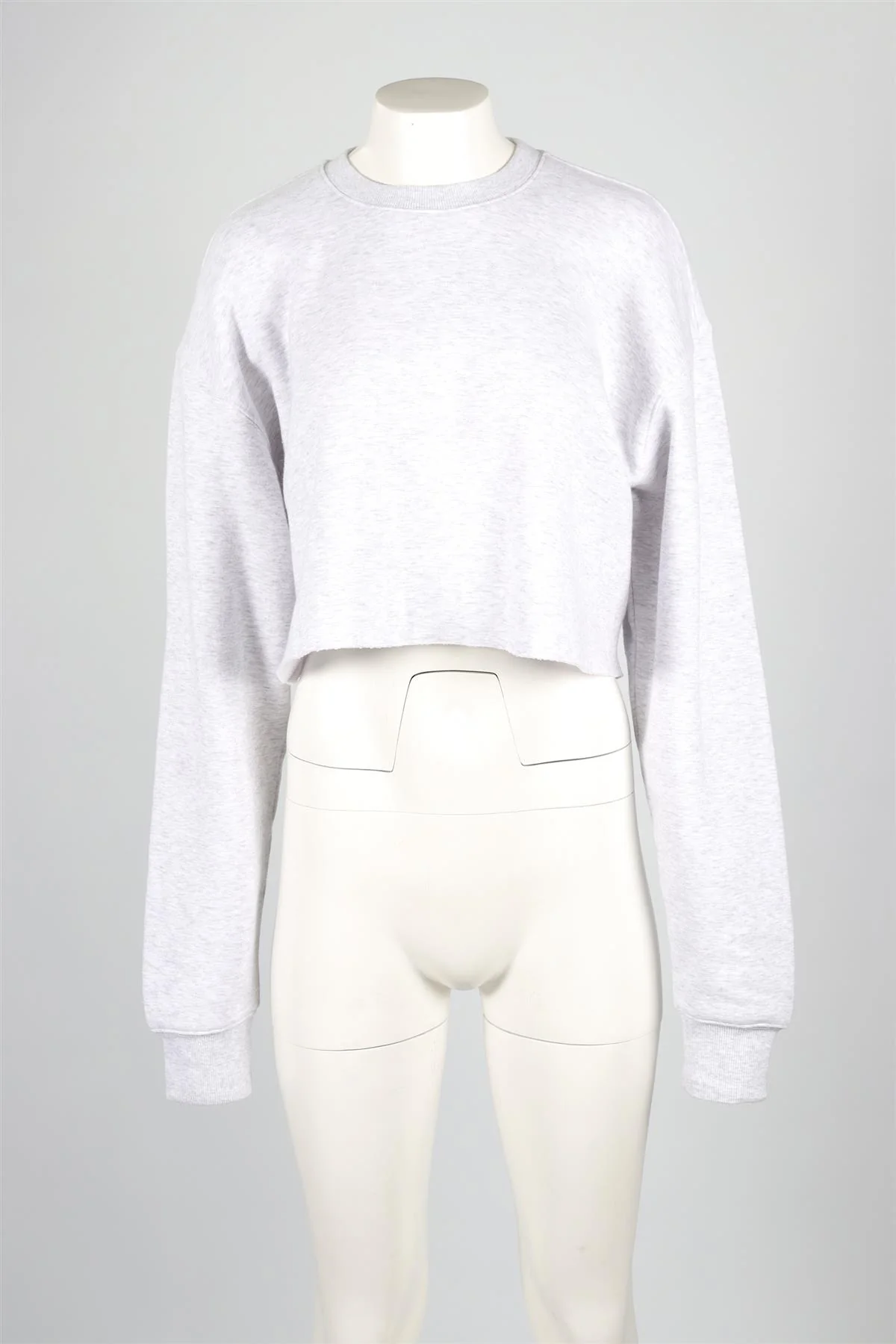 SKIMS GREY COTTON SWEATSHIRT SMALL - Image 2