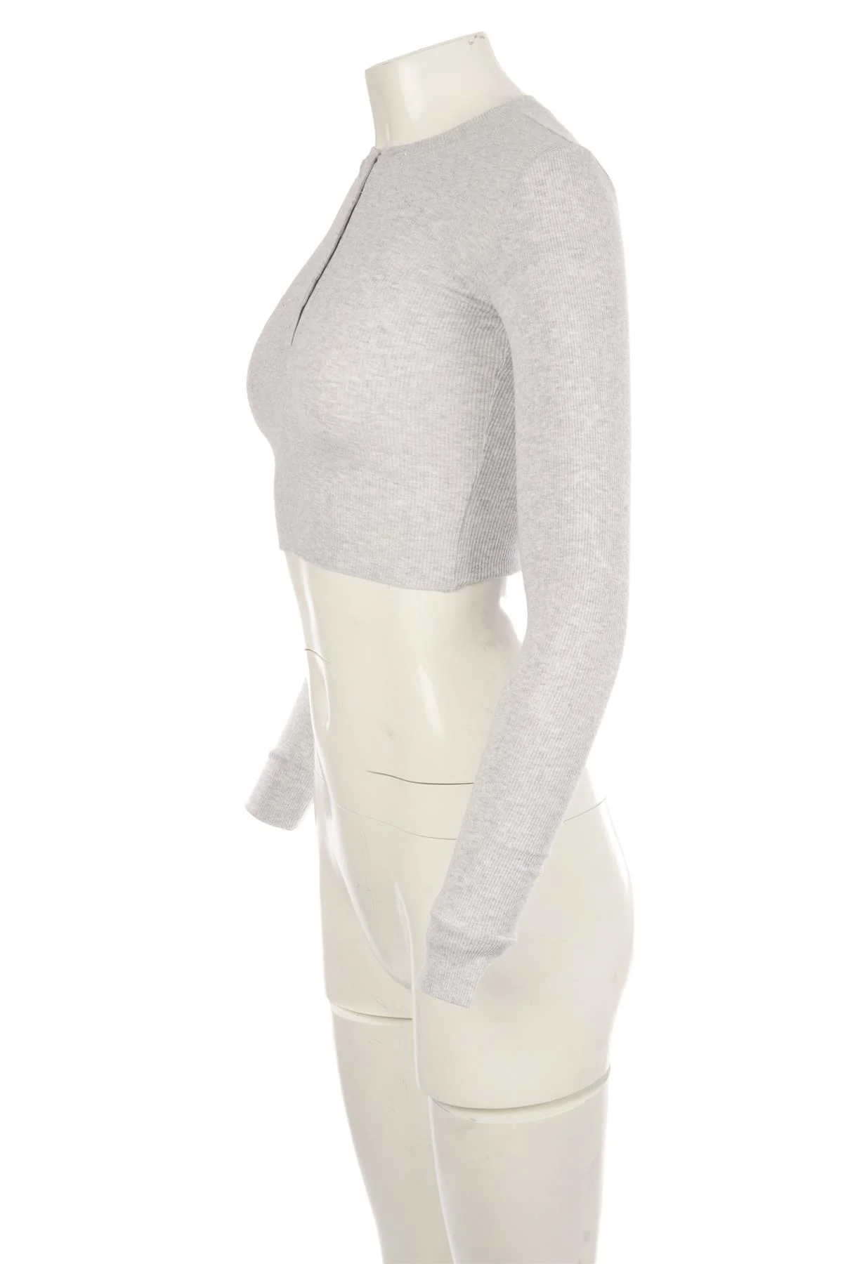 SKIMS GREY COTTON TOP XSMALL - Image 3