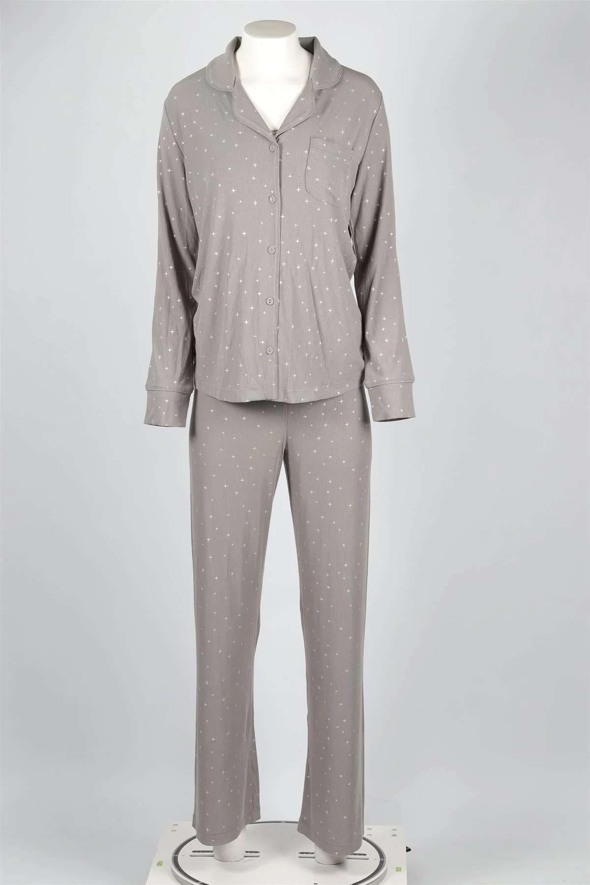 SKIMS GREY MODAL PYJAMA SET SMALL - Image 2