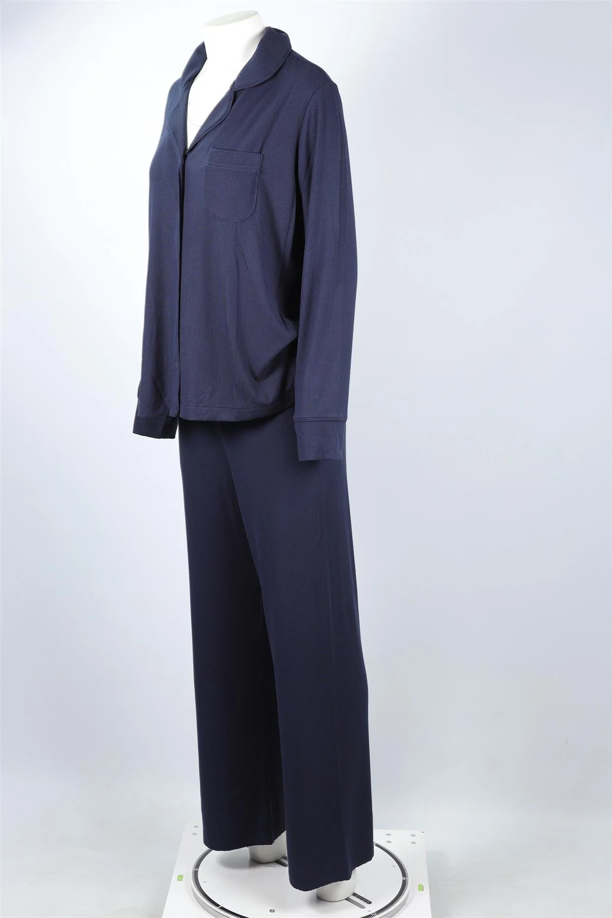 SKIMS NAVY KNIT PYJAMA SETS MEDIUM - Image 3