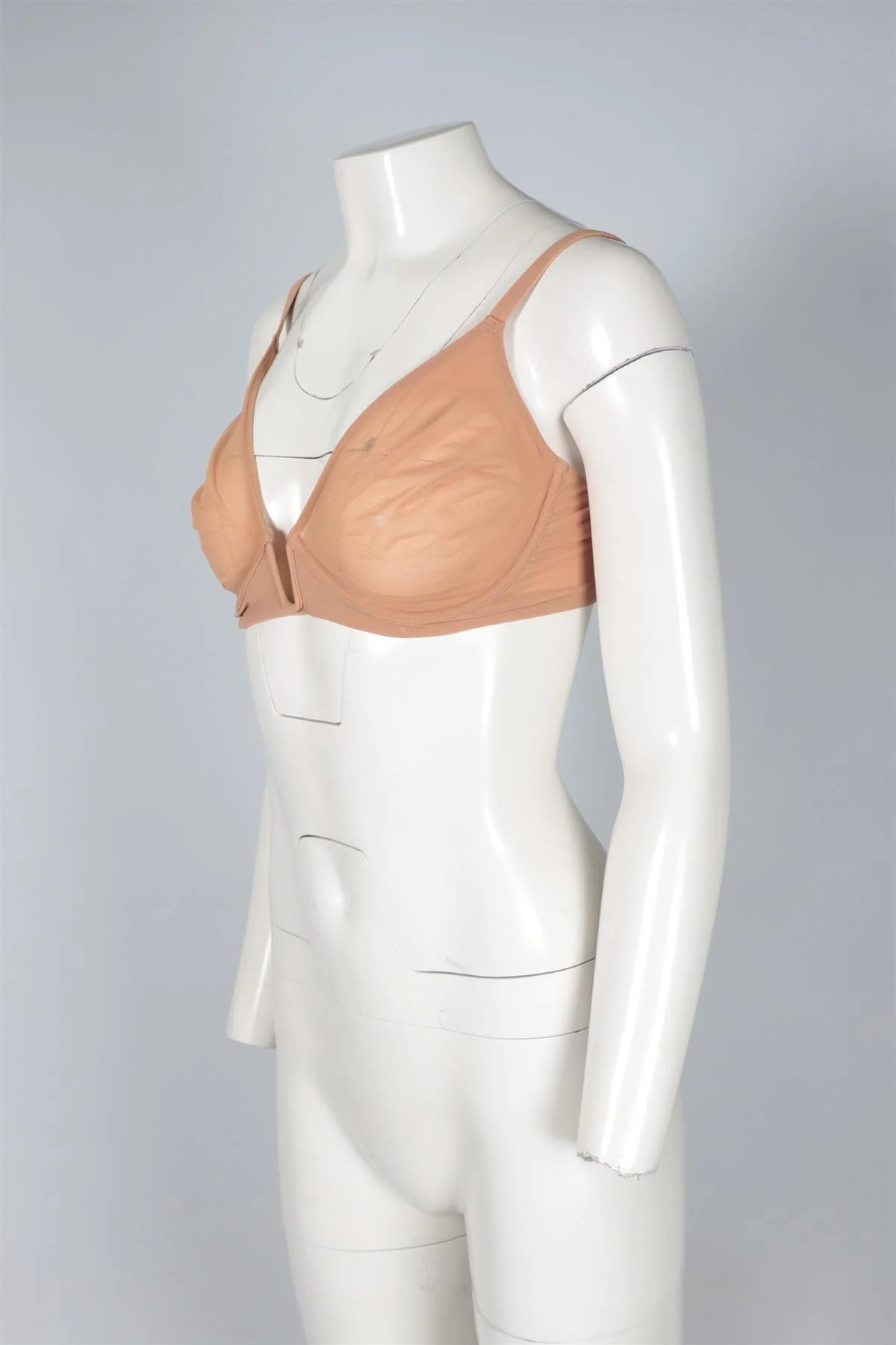 SKIMS NUDE MESH BRA 34DD - Image 3
