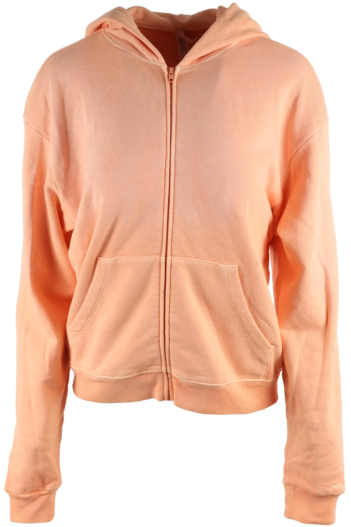 SKIMS ORANGE COTTON HOODIE SMALL