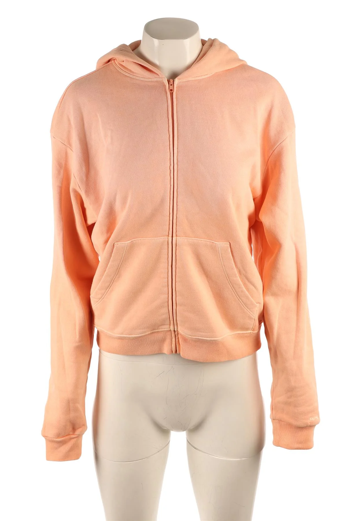 SKIMS ORANGE COTTON HOODIE SMALL - Image 2