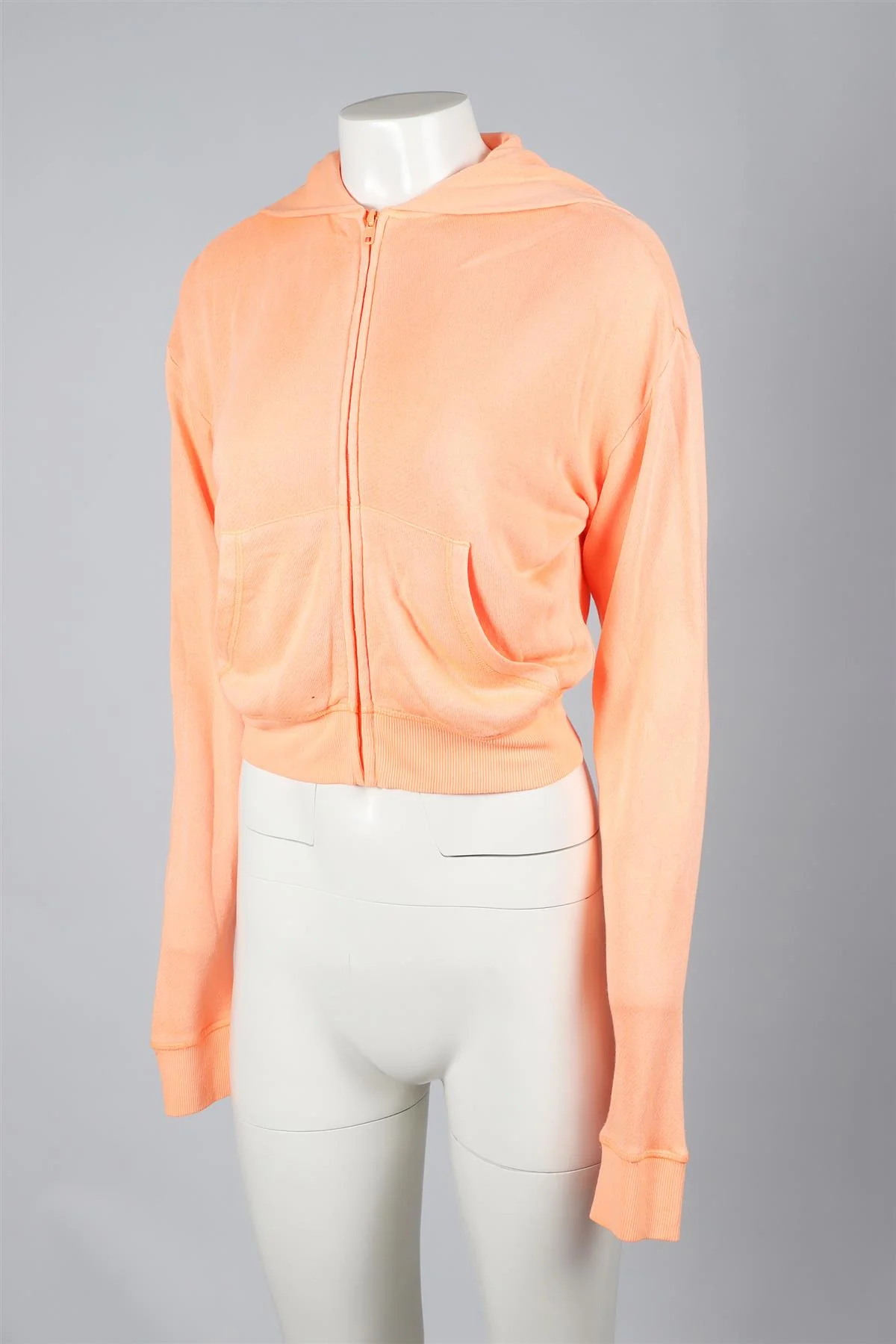 SKIMS ORANGE COTTON HOODIE XSMALL - Image 3