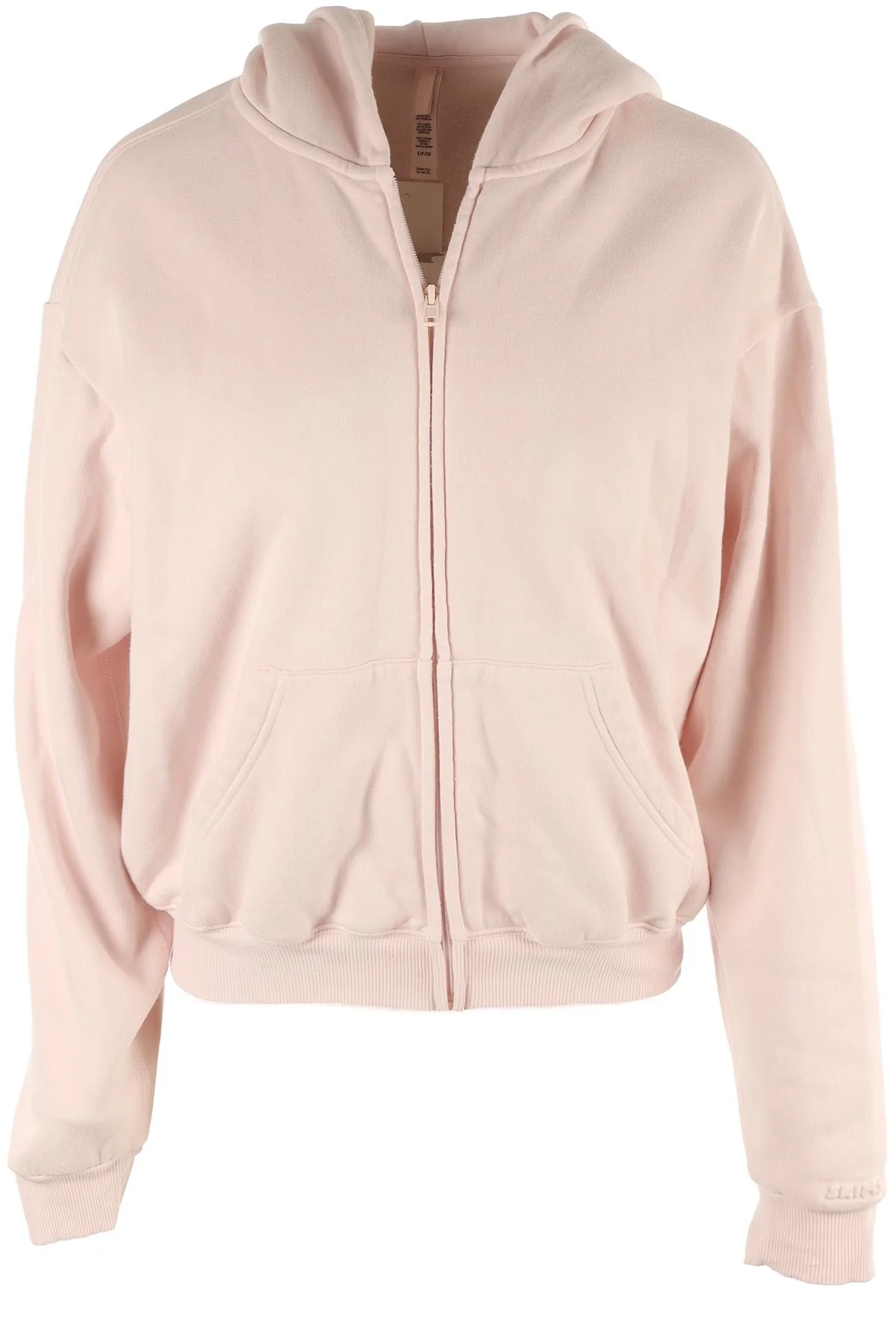 SKIMS PINK COTTON HOODIE SMALL