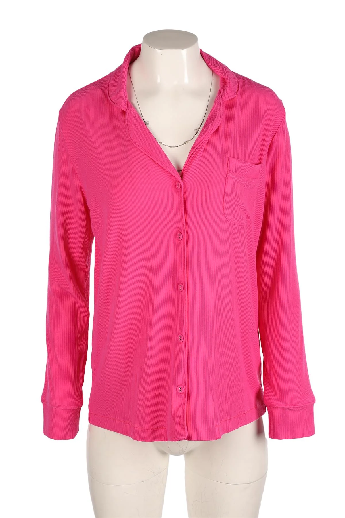 SKIMS PINK PYJAMA TOP SMALL - Image 2
