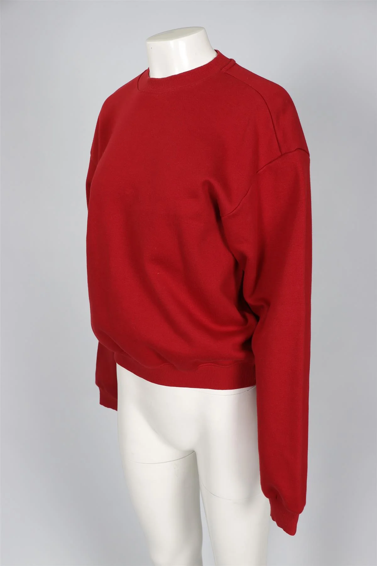 SKIMS RED COTTON SWEATSHIRT MEDIUM - Image 3