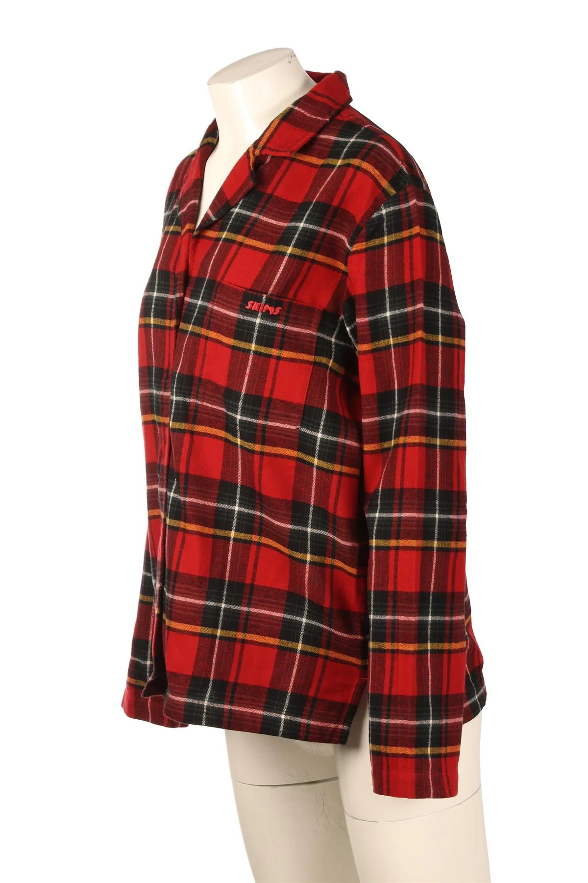 SKIMS RED PYJAMA TOP MEDIUM - Image 3
