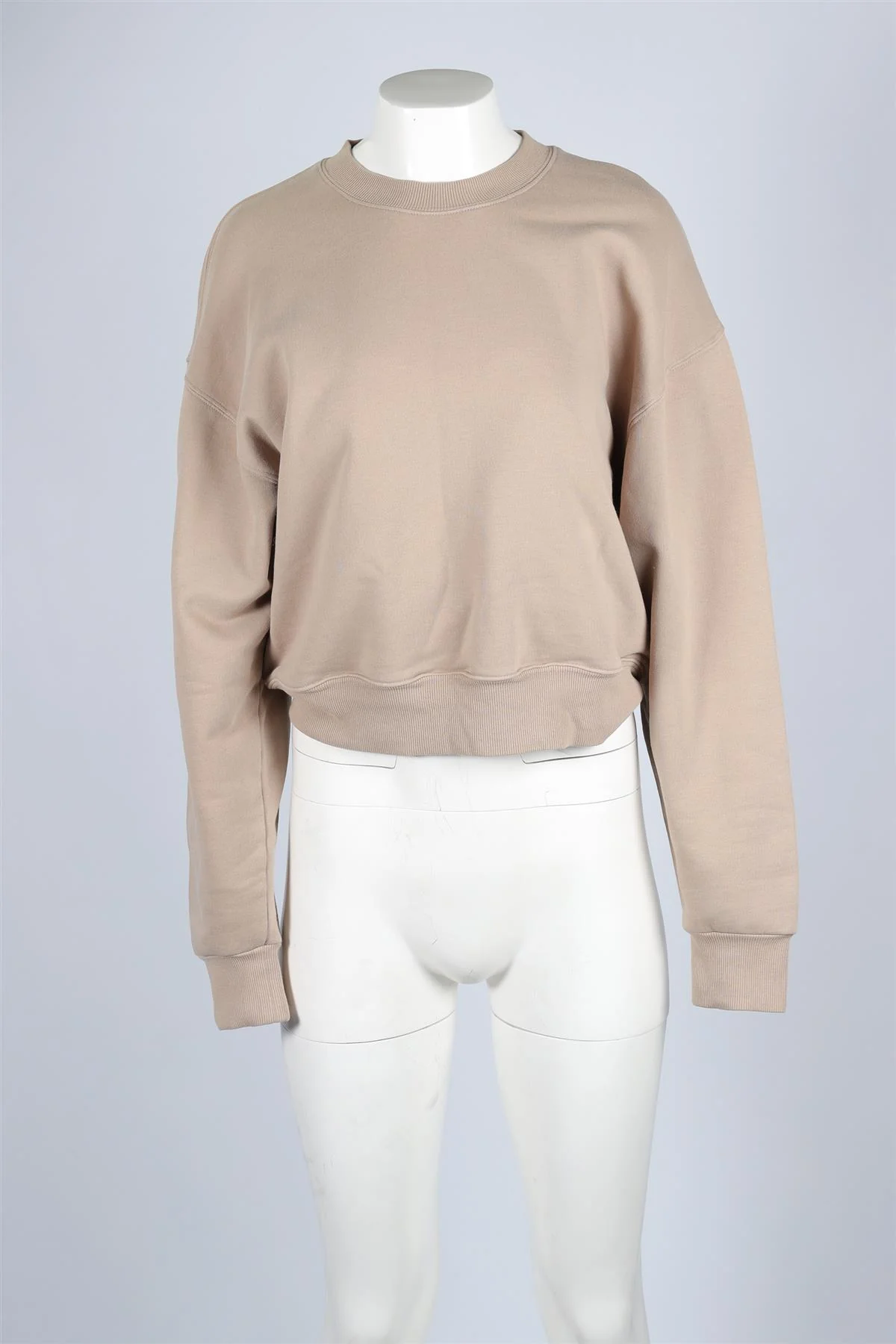 SKIMS TAUPE COTTON SWEATSHIRT MEDIUM - Image 2