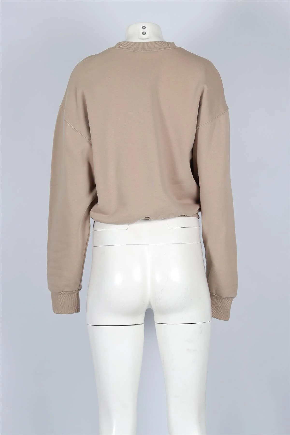 SKIMS TAUPE COTTON SWEATSHIRT MEDIUM - Image 4