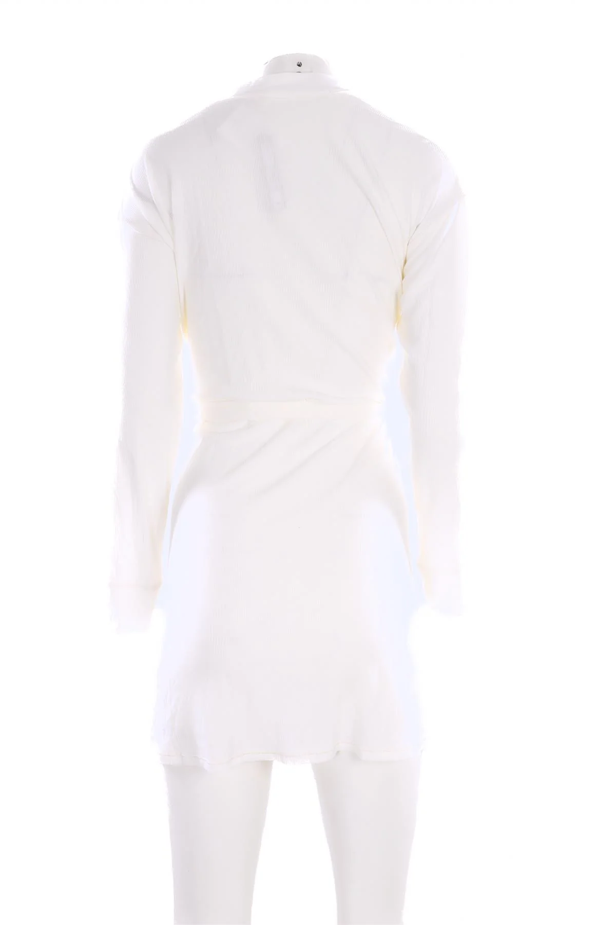 SKIMS WHITE COTTON ROBE XXSMALL - Image 4