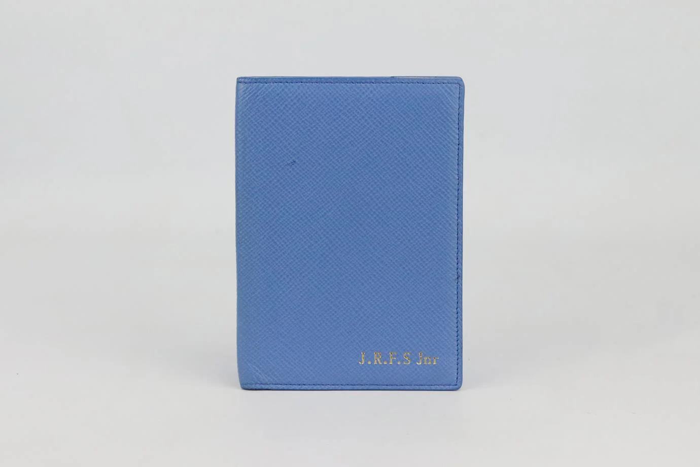 SMYTHSON PERSONALISED PANAMA LEATHER PASSPORT HOLDER - Image 2