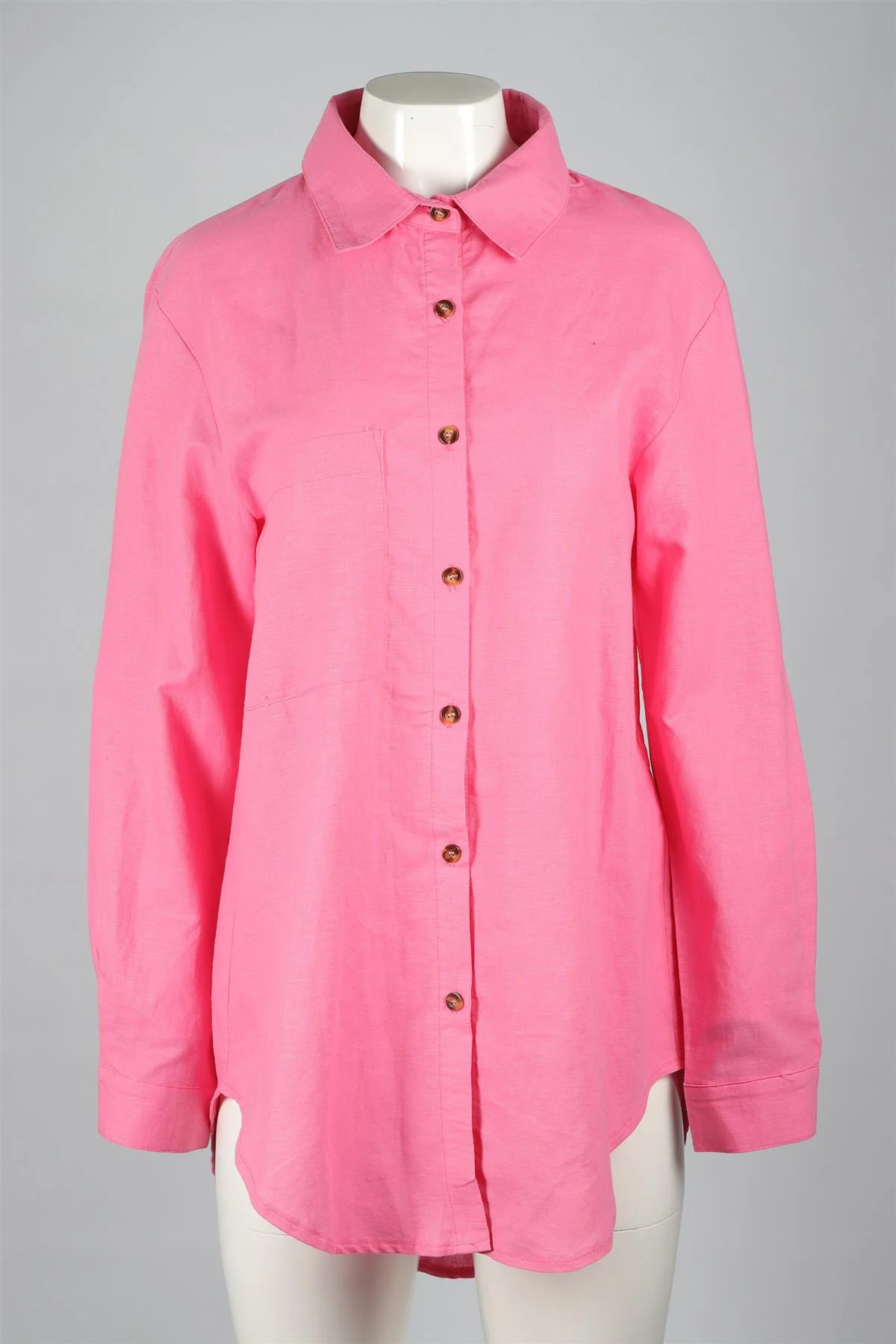 SNDYS PINK COTTON SHIRT UK 8 - Image 2