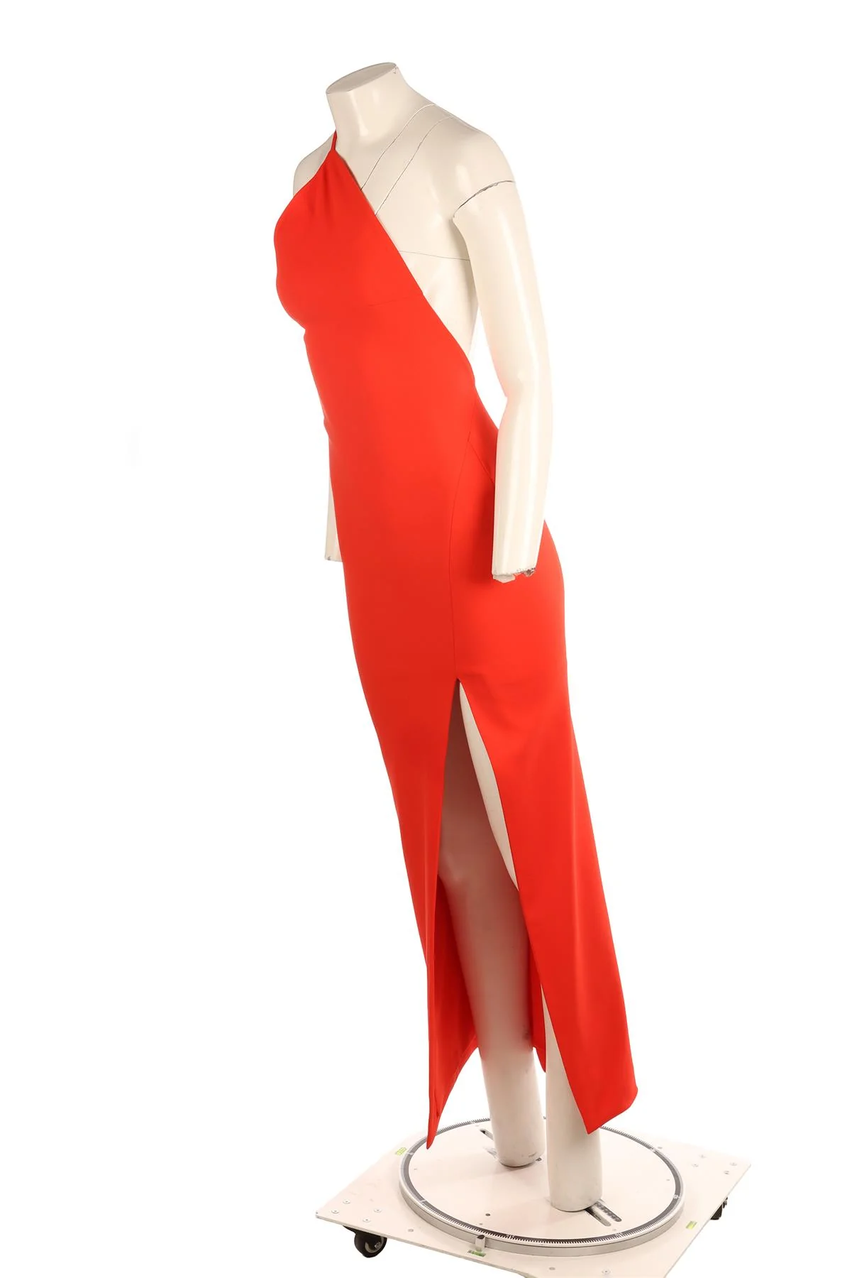 SOLACE LONDON ORANGE CREPE MAXI DRESS UK 6 - Image 3