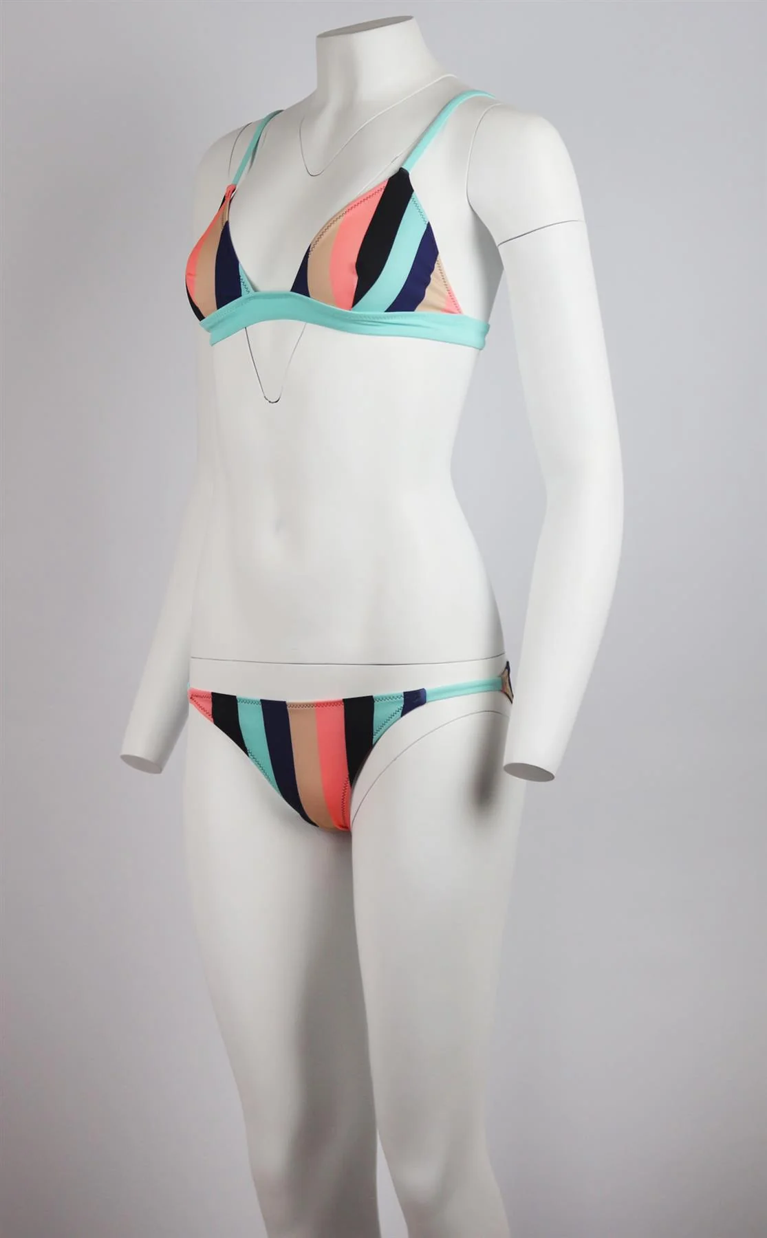SOLID AND STRIPED MORGAN STRIPED TRIANGLE BIKINI SMALL - Image 10