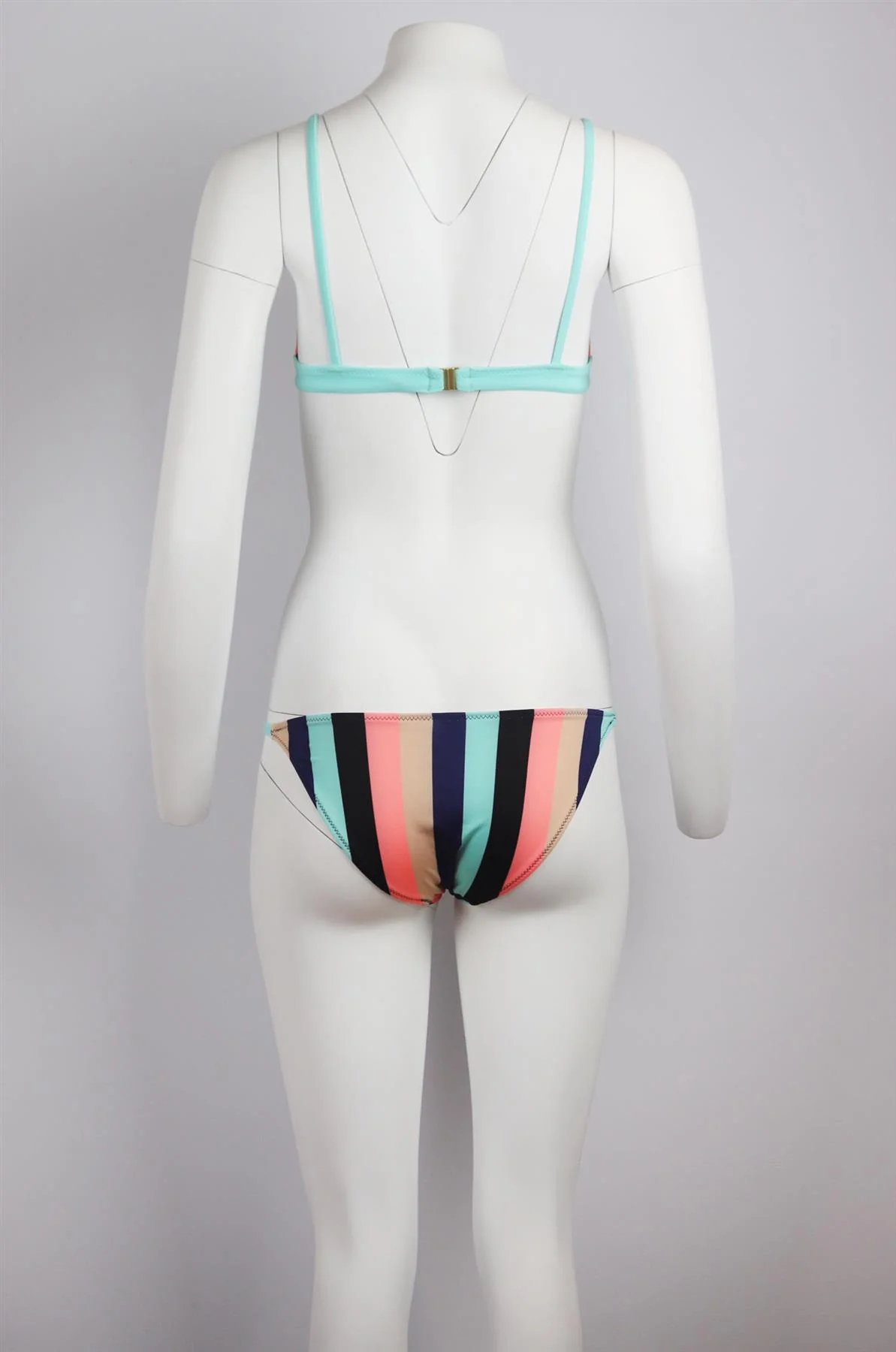 SOLID AND STRIPED MORGAN STRIPED TRIANGLE BIKINI SMALL - Image 4