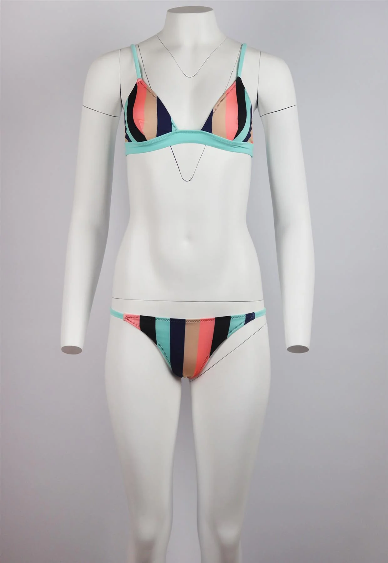 SOLID AND STRIPED MORGAN STRIPED TRIANGLE BIKINI SMALL - Image 9