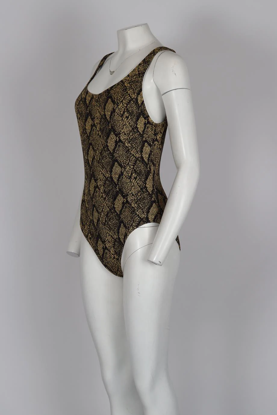 SOLID AND STRIPED SNAKE PRINT SWIMSUIT XLARGE - Image 3