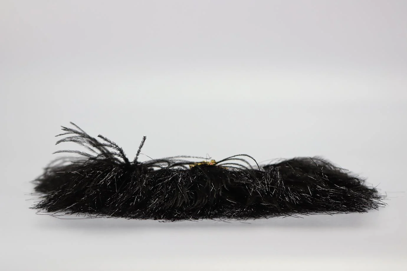 SONIA RYKIEL FEATHER TRIMMED CROC EFFECT LEATHER CLUTCH - Image 4