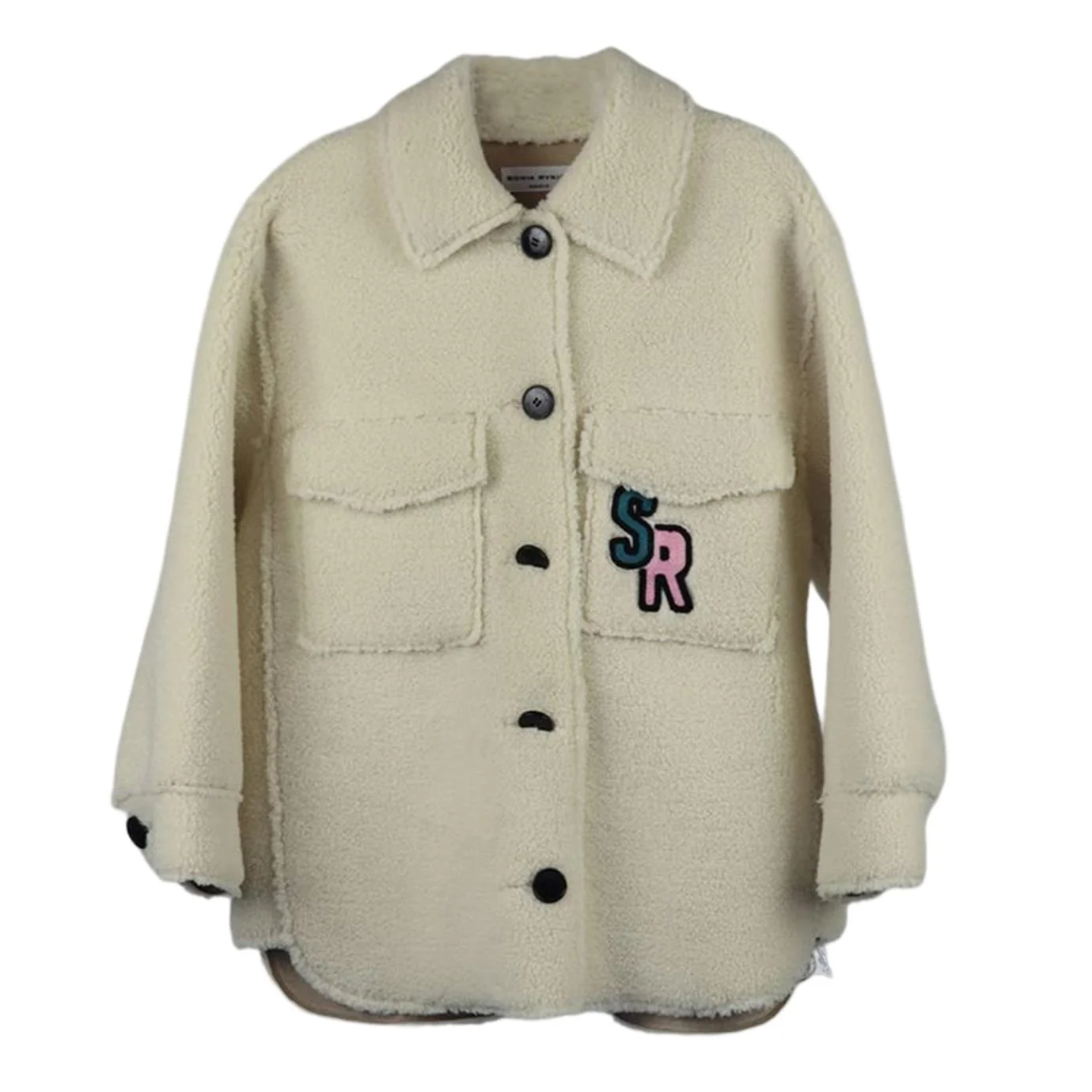 SONIA RYKIEL KIDS GIRLS FAUX SHEARLING JACKET 8 YEARS