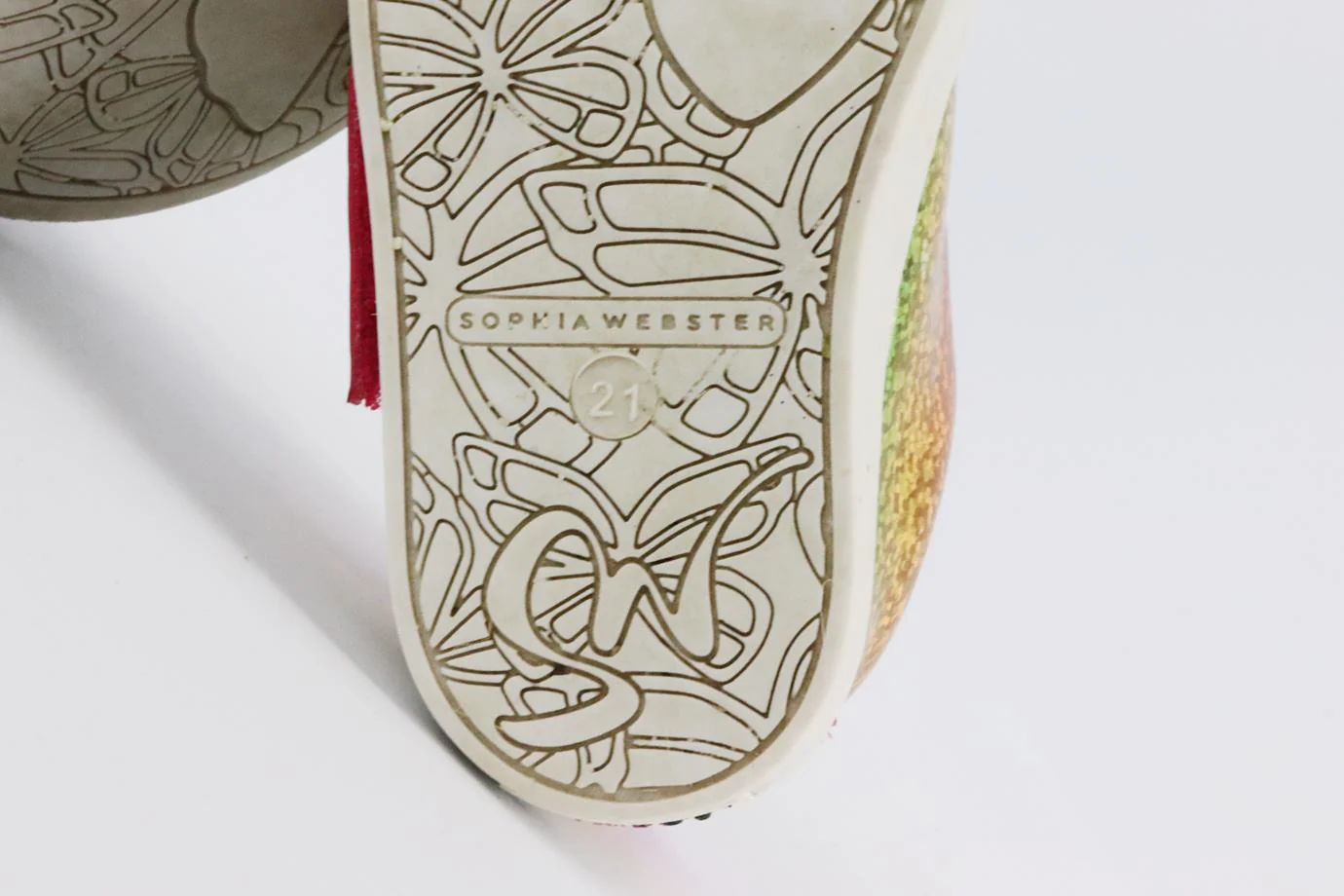 SOPHIA WEBSTER BABY GIRLS RAINBOW LEATHER SNEAKERS EU 21 UK 4.5 - Image 6